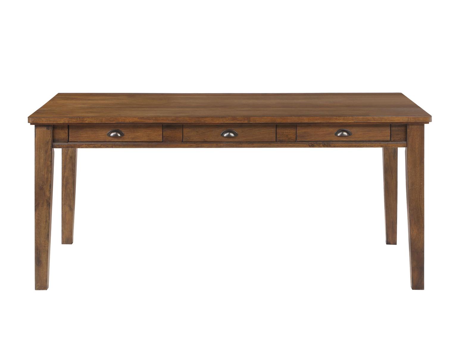 Steve Silver Ora 6 Drawer Dining Table in Hickory - Luxury Home Furniture (MI)