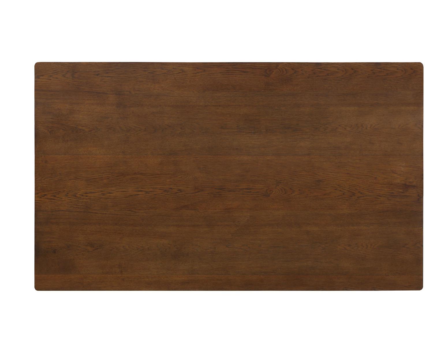 Steve Silver Ora 6 Drawer Dining Table in Hickory - Luxury Home Furniture (MI)