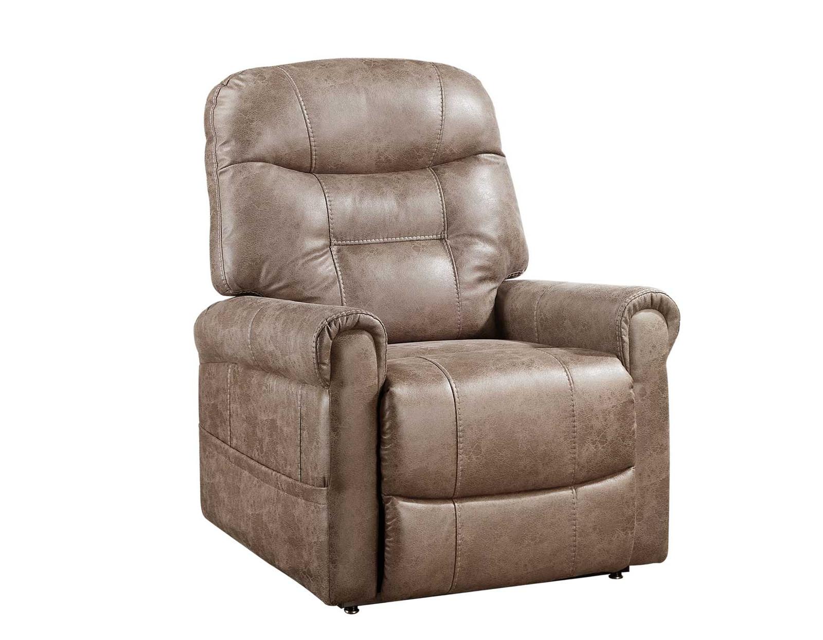 Steve Silver Ottawa Power Lift Chair with Heat and Massage in Camel - Luxury Home Furniture (MI)