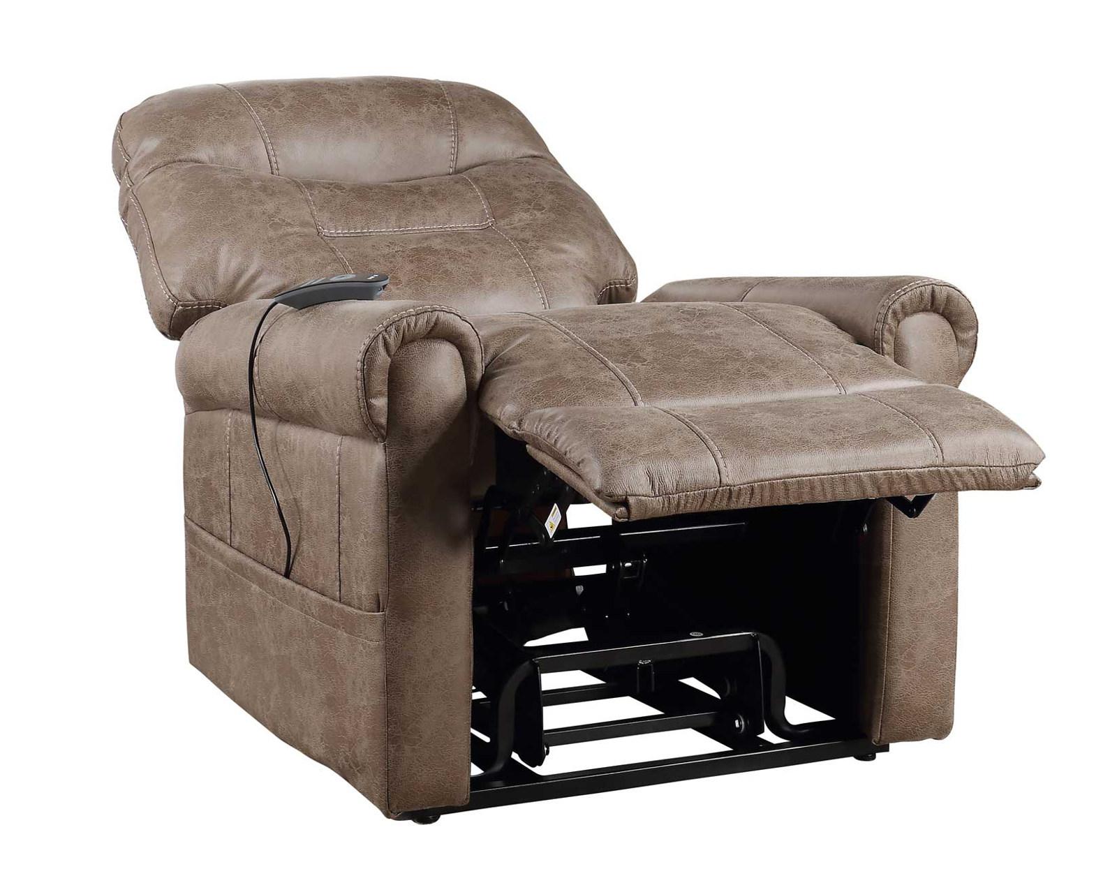 Steve Silver Ottawa Power Lift Chair with Heat and Massage in Camel - Luxury Home Furniture (MI)