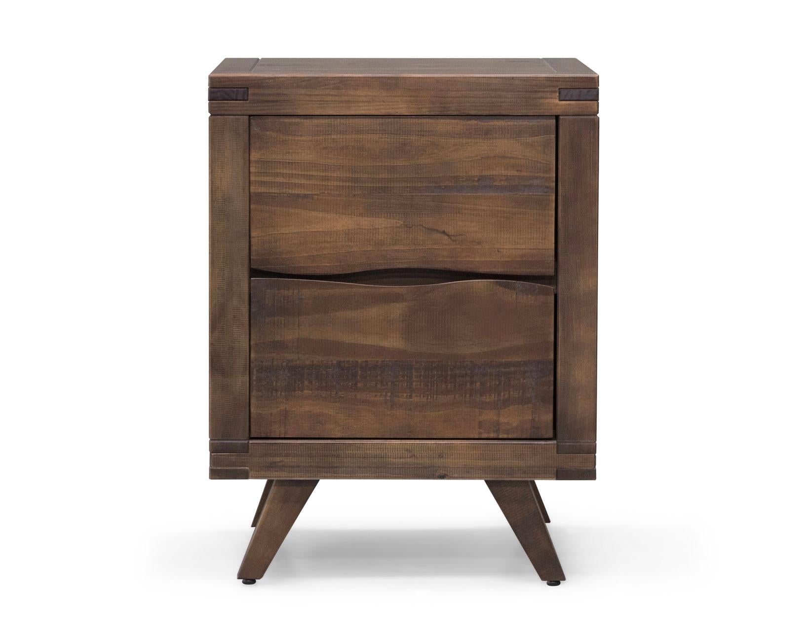 Steve Silver Pasco 2 Drawer Nightstand in Cocoa - Luxury Home Furniture (MI)