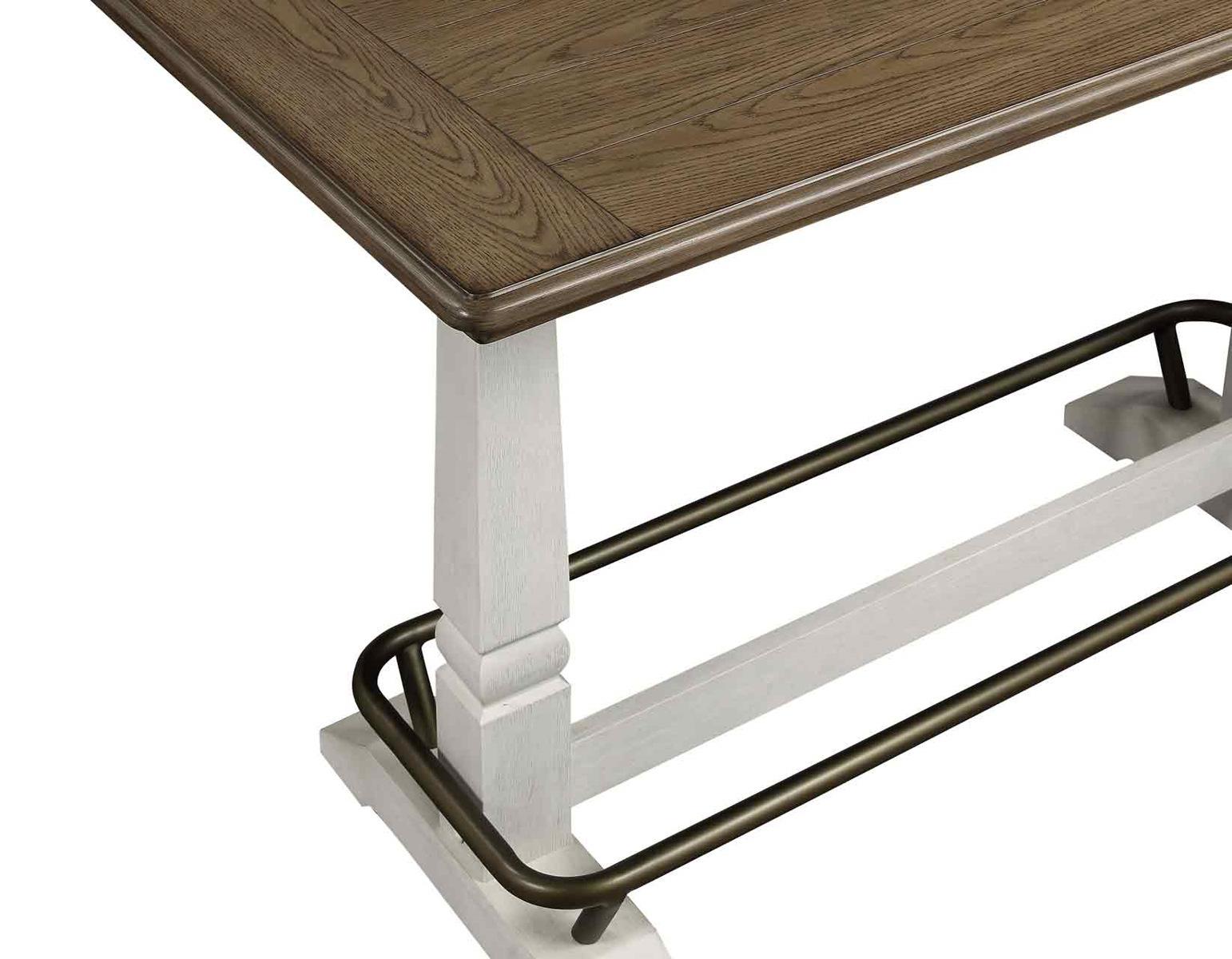 Steve Silver Pendleton Gathering Table in Ivory - Luxury Home Furniture (MI)