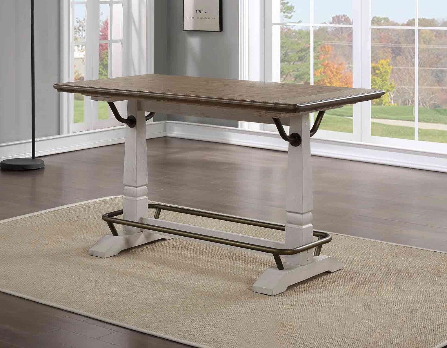 Steve Silver Pendleton Gathering Table in Ivory - Luxury Home Furniture (MI)