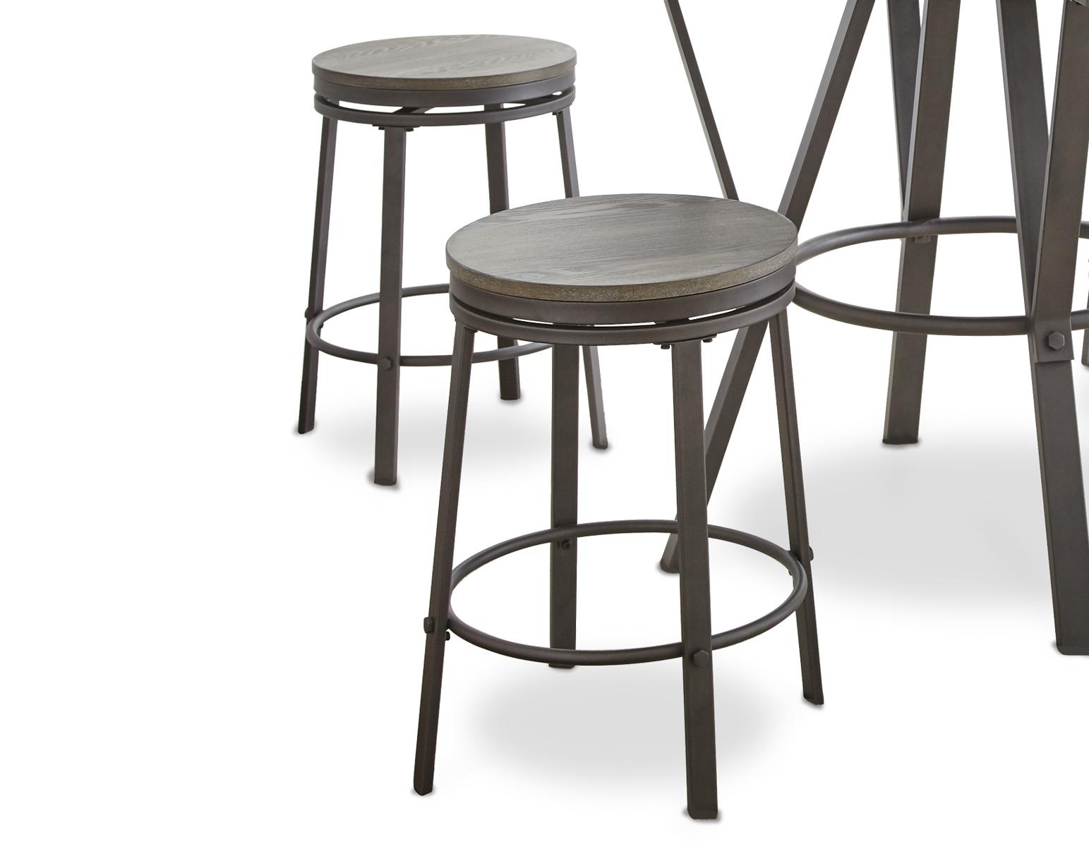 Steve Silver Portland Counter Stool in Gray (Set of 2) - Luxury Home Furniture (MI)