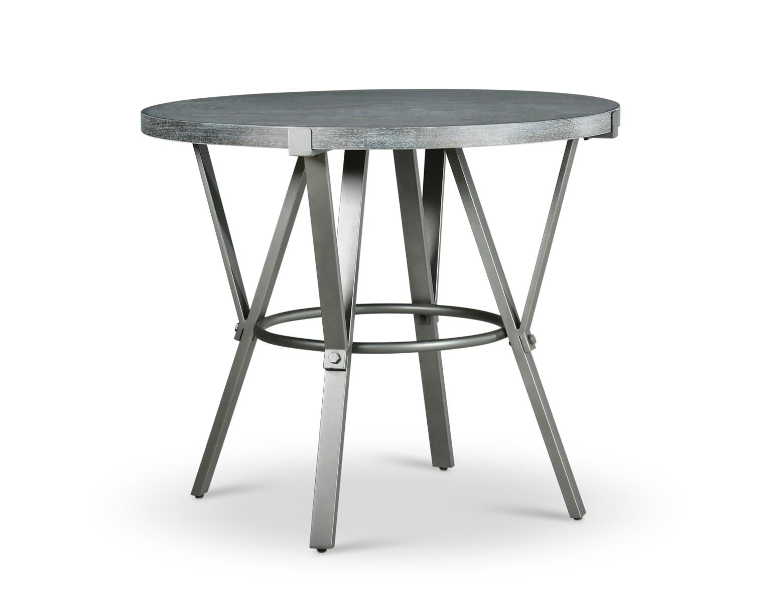 Steve Silver Portland Round Counter Table in Gray