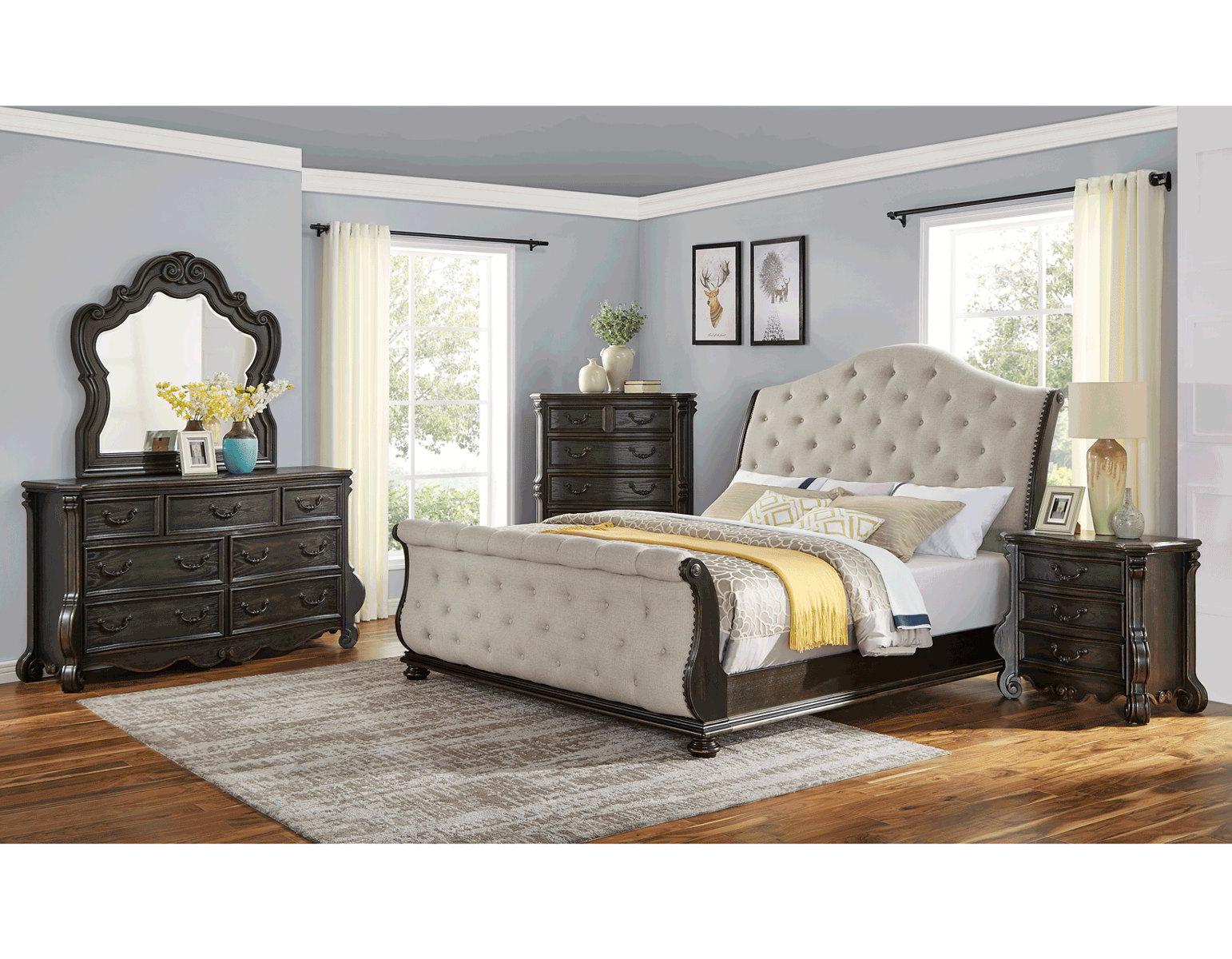 Steve Silver Rhapsody 3 Drawer Nightstand in Molasses - Luxury Home Furniture (MI)