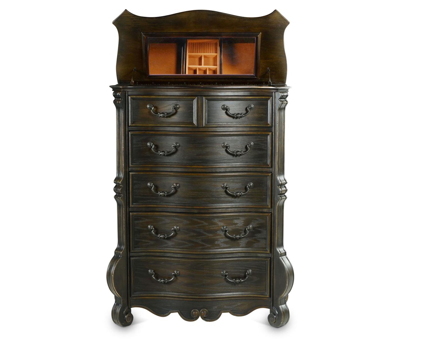 Steve Silver Rhapsody 6 Drawer Chest in Molasses - Luxury Home Furniture (MI)