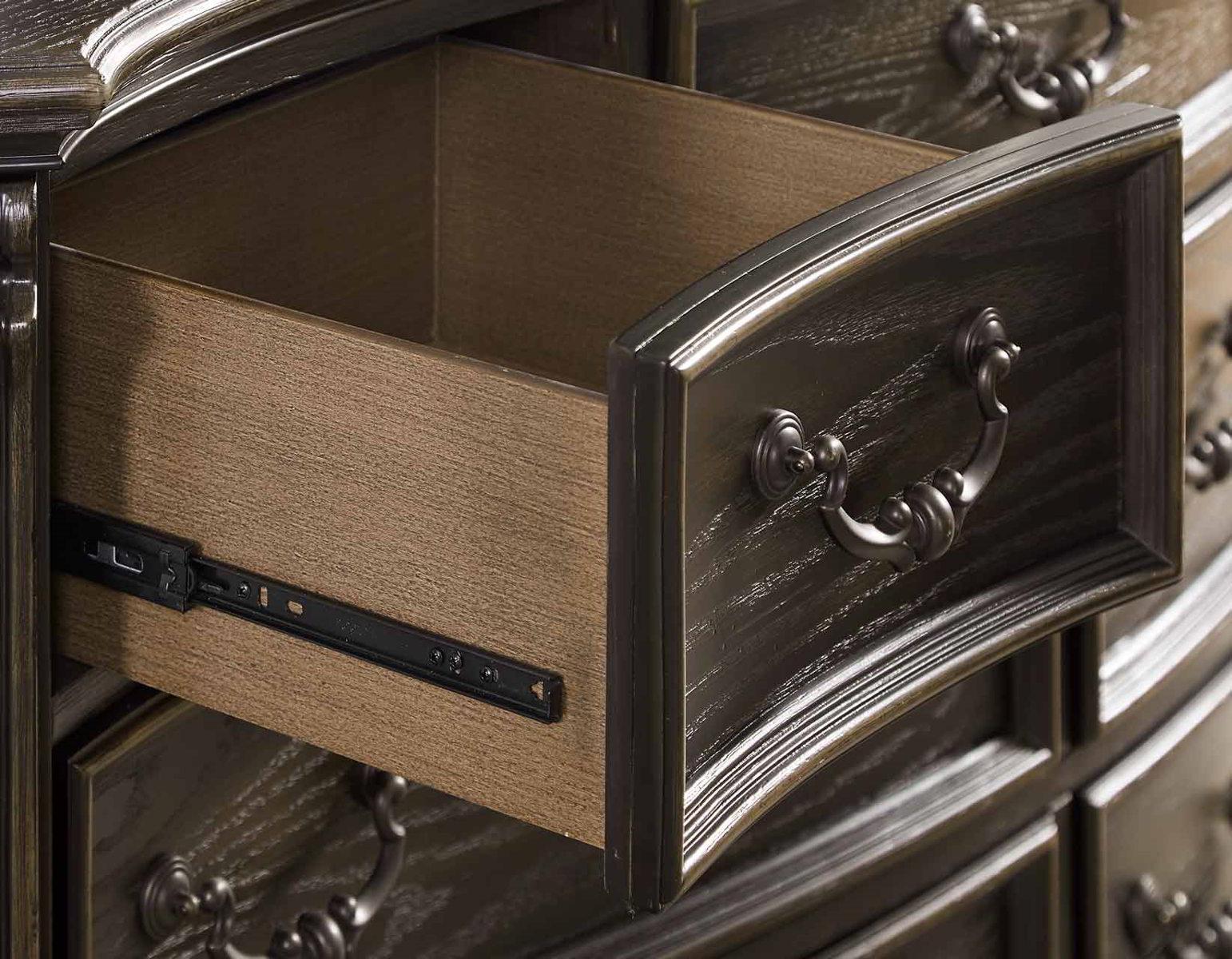 Steve Silver Rhapsody 7 Drawer Dresser in Molasses - Luxury Home Furniture (MI)
