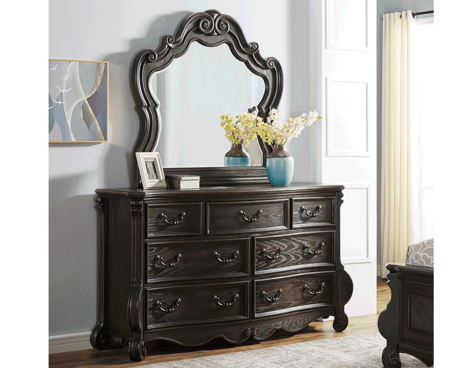 Steve Silver Rhapsody Mirror in Molasses - Luxury Home Furniture (MI)