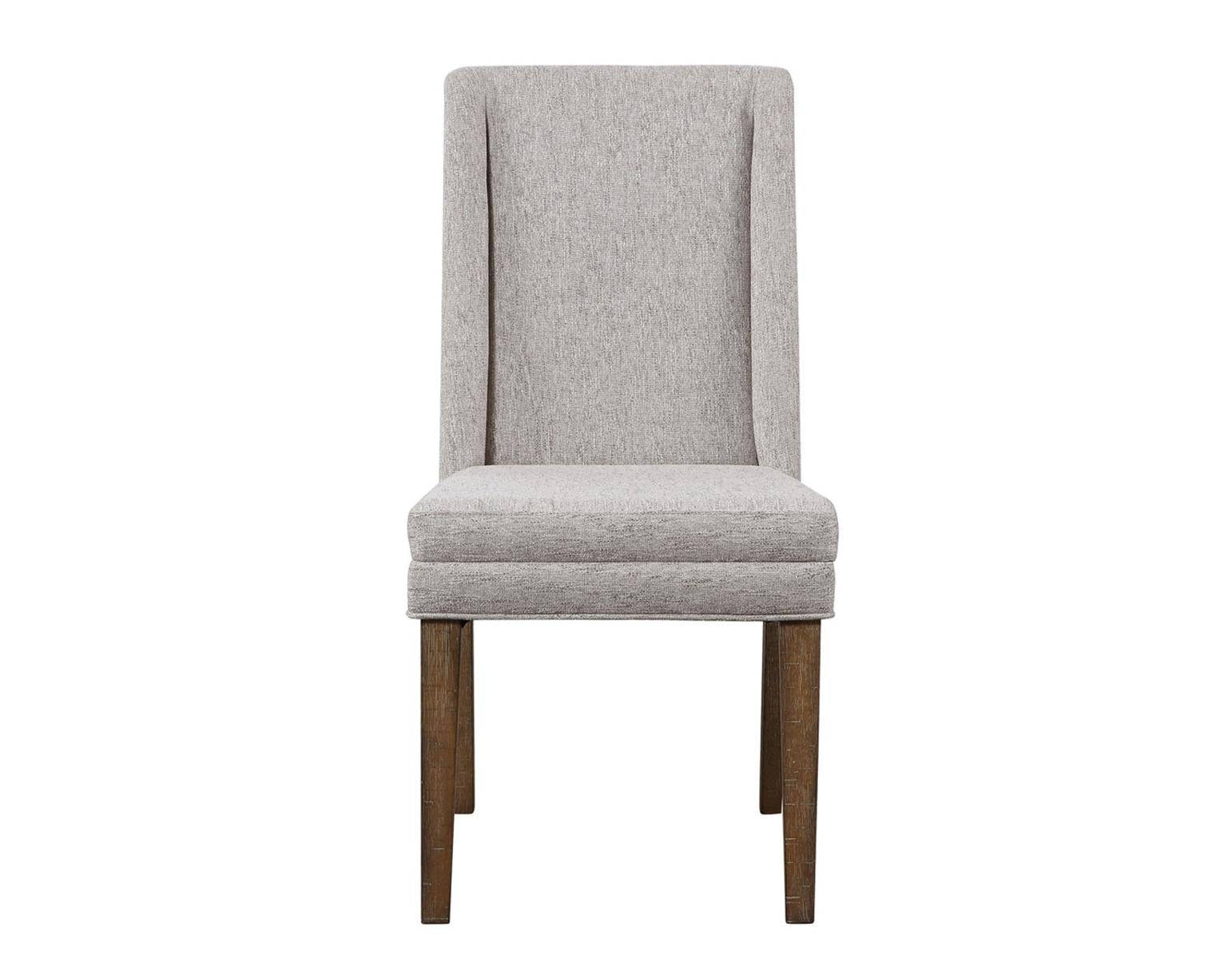 Steve Silver Riverdale Upholstered Chair in Driftwood (Set of 2)