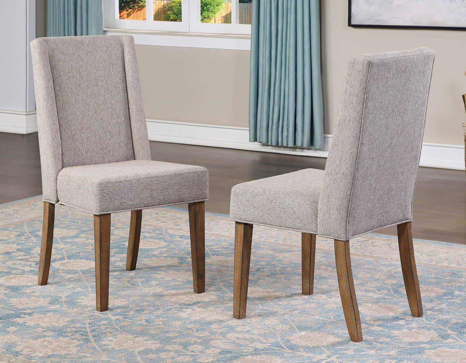 Steve Silver Riverdale Upholstered Chair in Driftwood (Set of 2) - Luxury Home Furniture (MI)