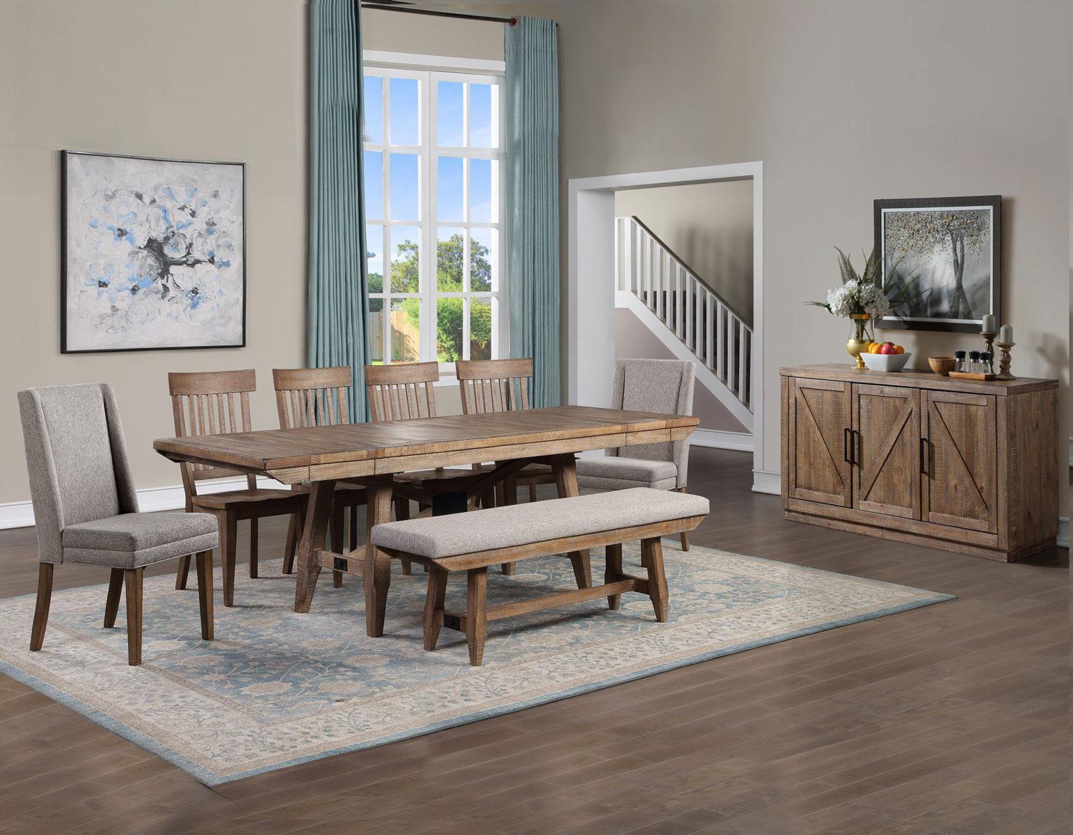 Steve Silver Riverdale Upholstered Chair in Driftwood (Set of 2) - Luxury Home Furniture (MI)