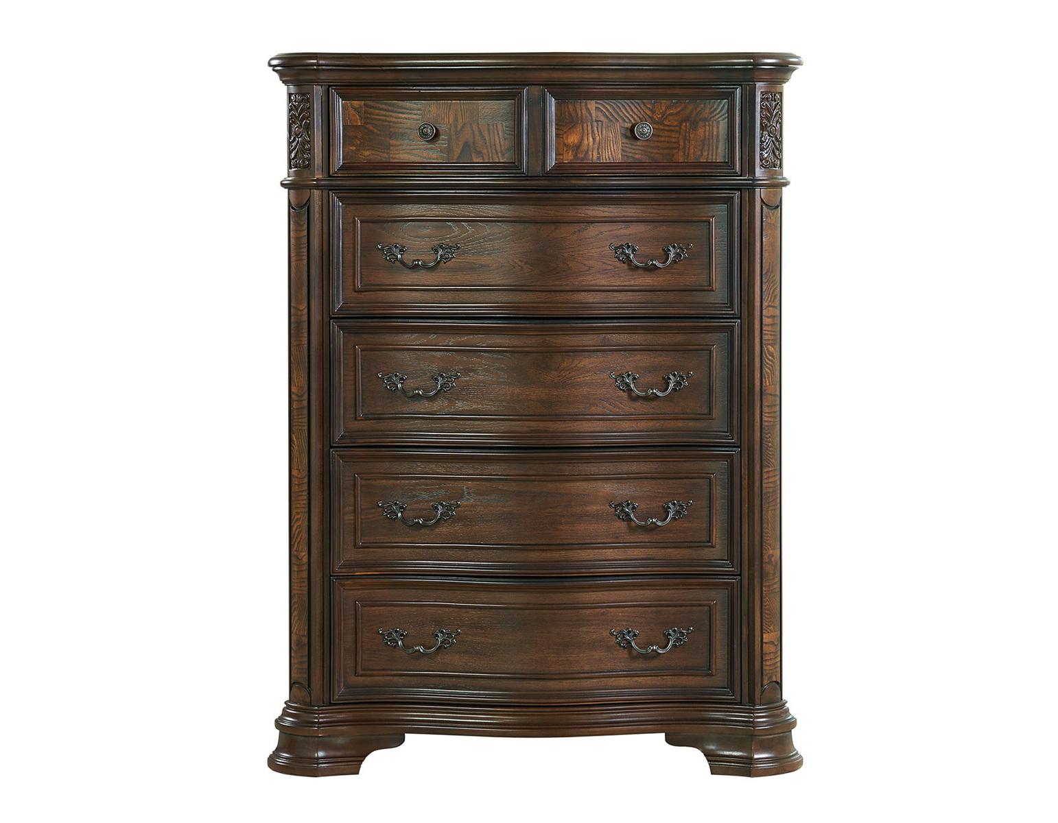 Steve Silver Royale 6 Drawer Chest in Brown Cherry - Luxury Home Furniture (MI)
