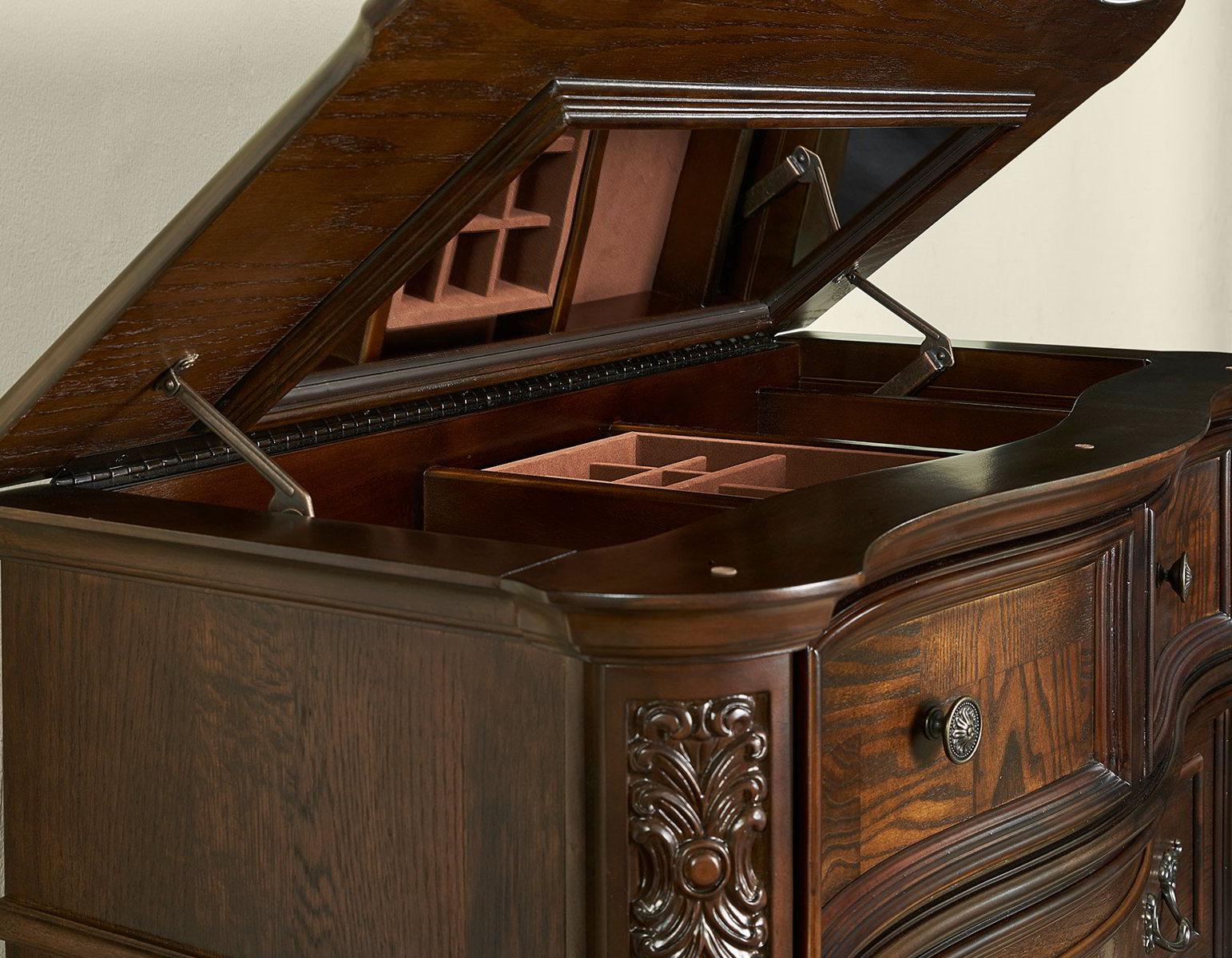 Steve Silver Royale 6 Drawer Chest in Brown Cherry - Luxury Home Furniture (MI)