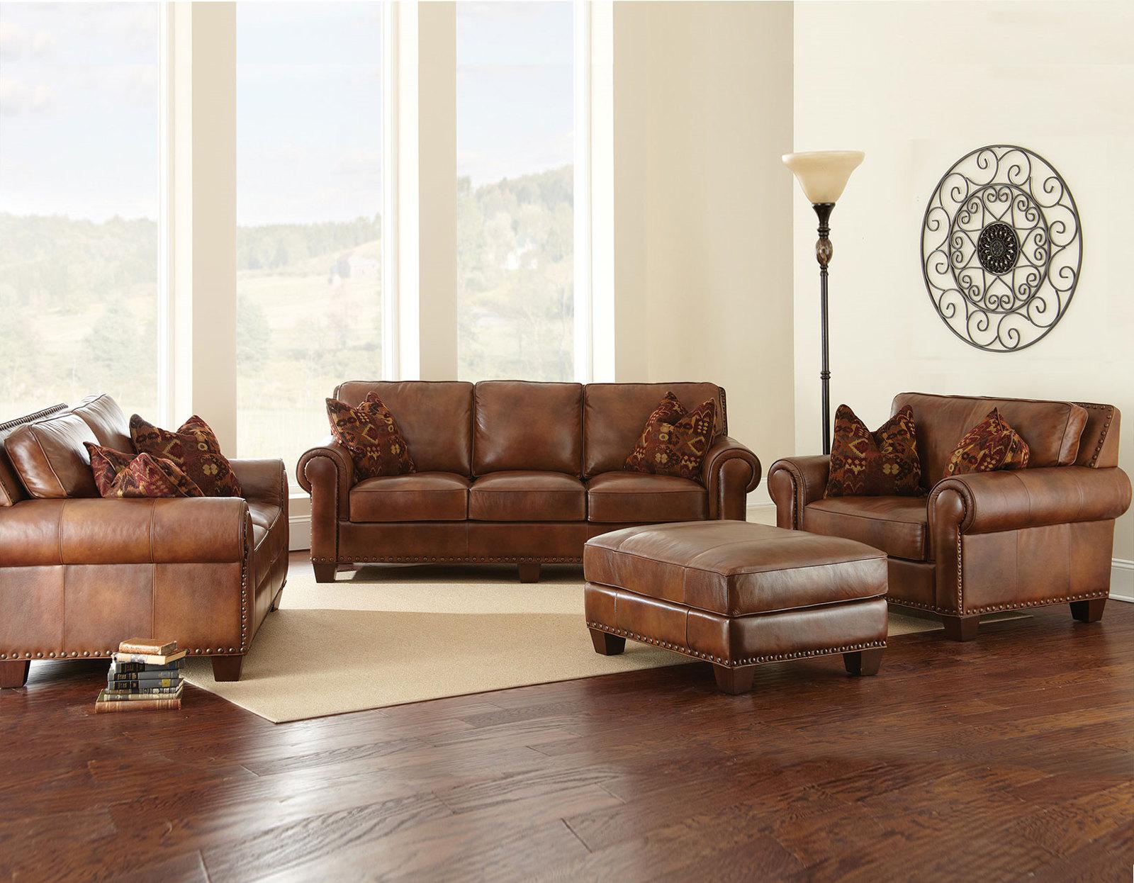 Steve Silver Silverado Sofa w/ Two Accent Pillows in Metamorphosis Camel - Luxury Home Furniture (MI)