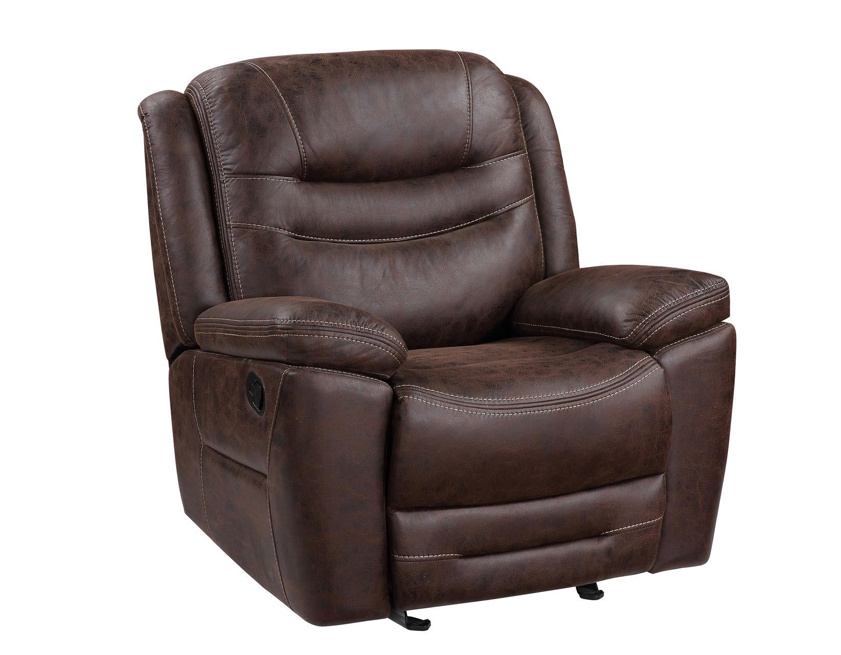 Steve Silver Stetson Manual Glider Recliner in Merlot