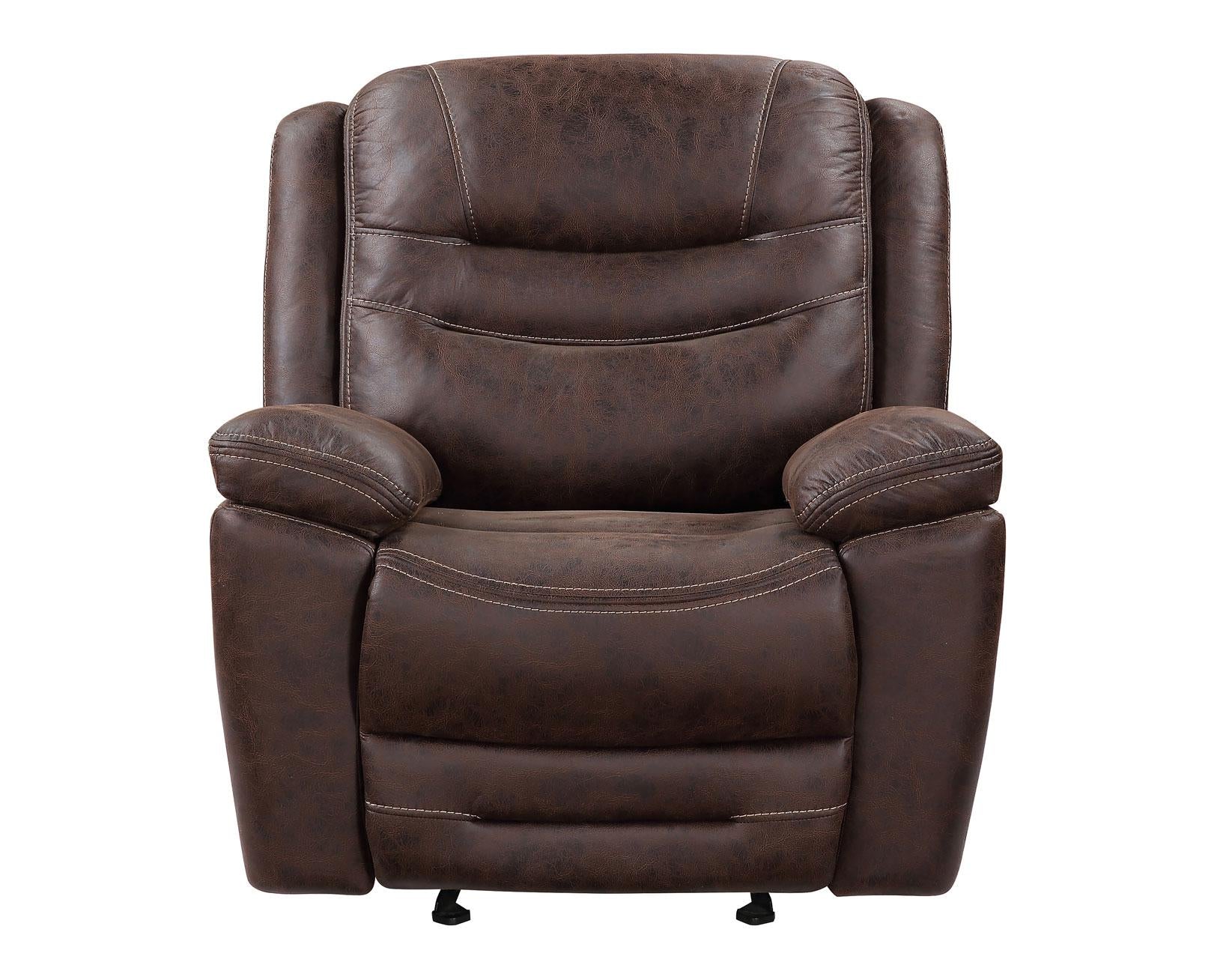 Steve Silver Stetson Manual Glider Recliner in Merlot - Luxury Home Furniture (MI)