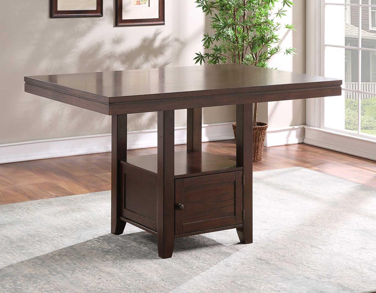 Steve Silver Yorktown Storage Counter Table in Espresso - Luxury Home Furniture (MI)