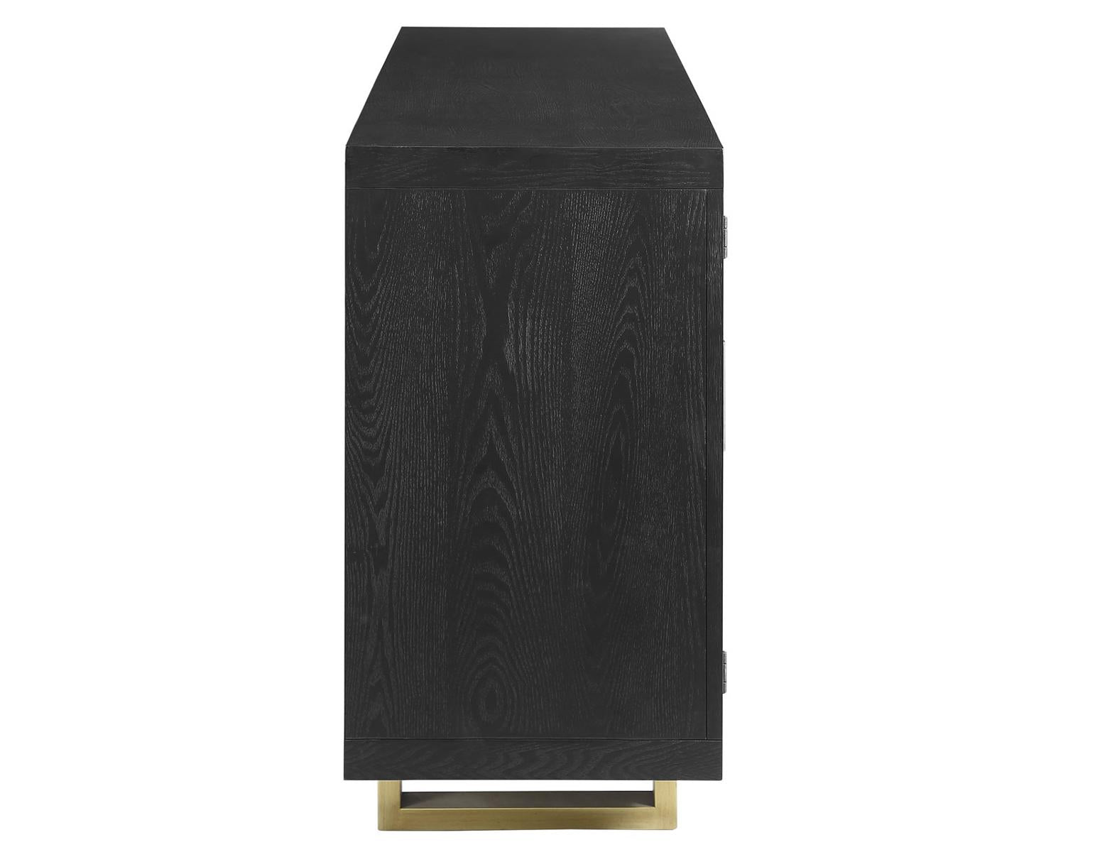 Steve Silver Yves Server in Rubbed Charcoal - Luxury Home Furniture (MI)