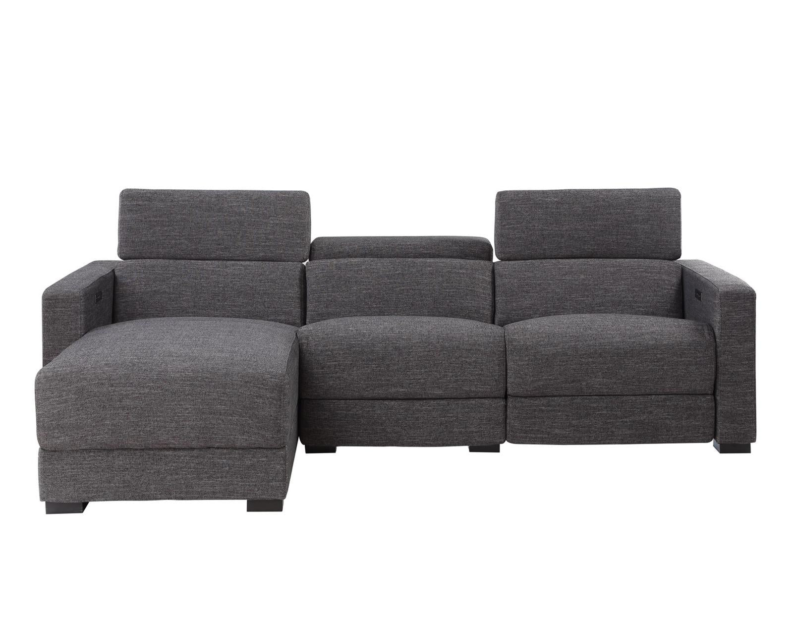 Steve Silver Zara Dual Power Recliner in Charcoal - Luxury Home Furniture (MI)