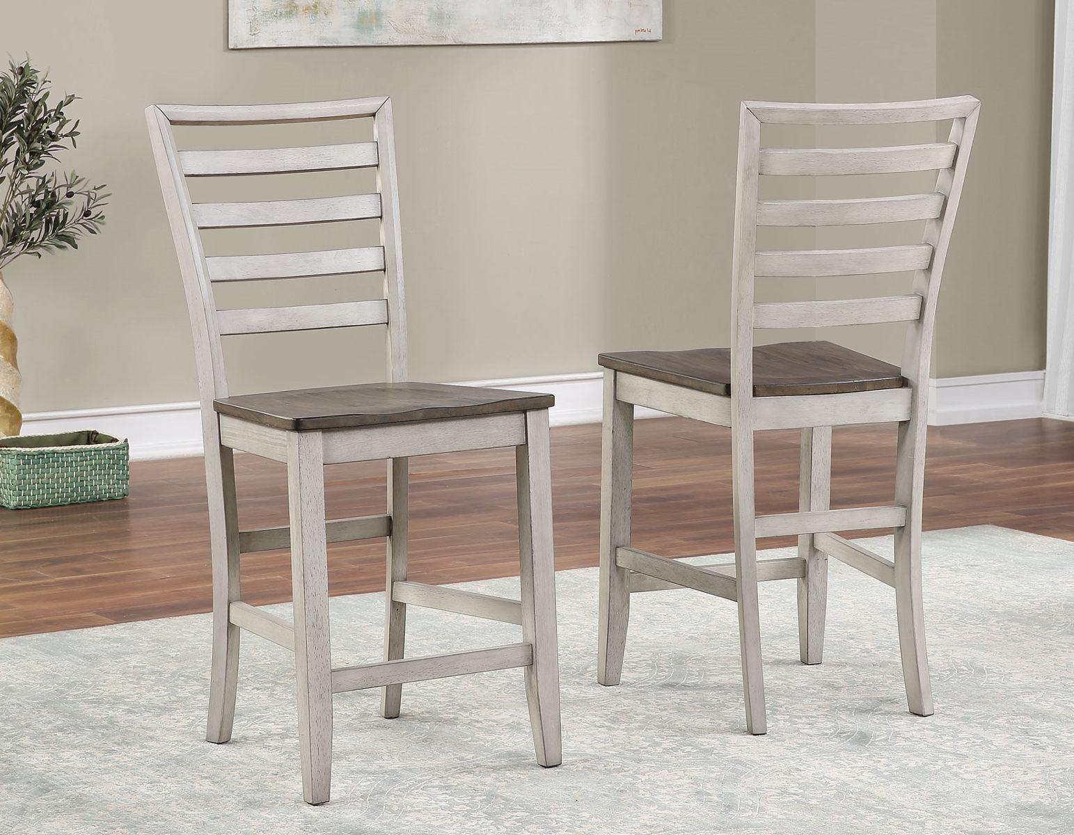 Steve Silver Abacus Counter Chair in Smoky Alabaster (Set of 2) - Luxury Home Furniture (MI)