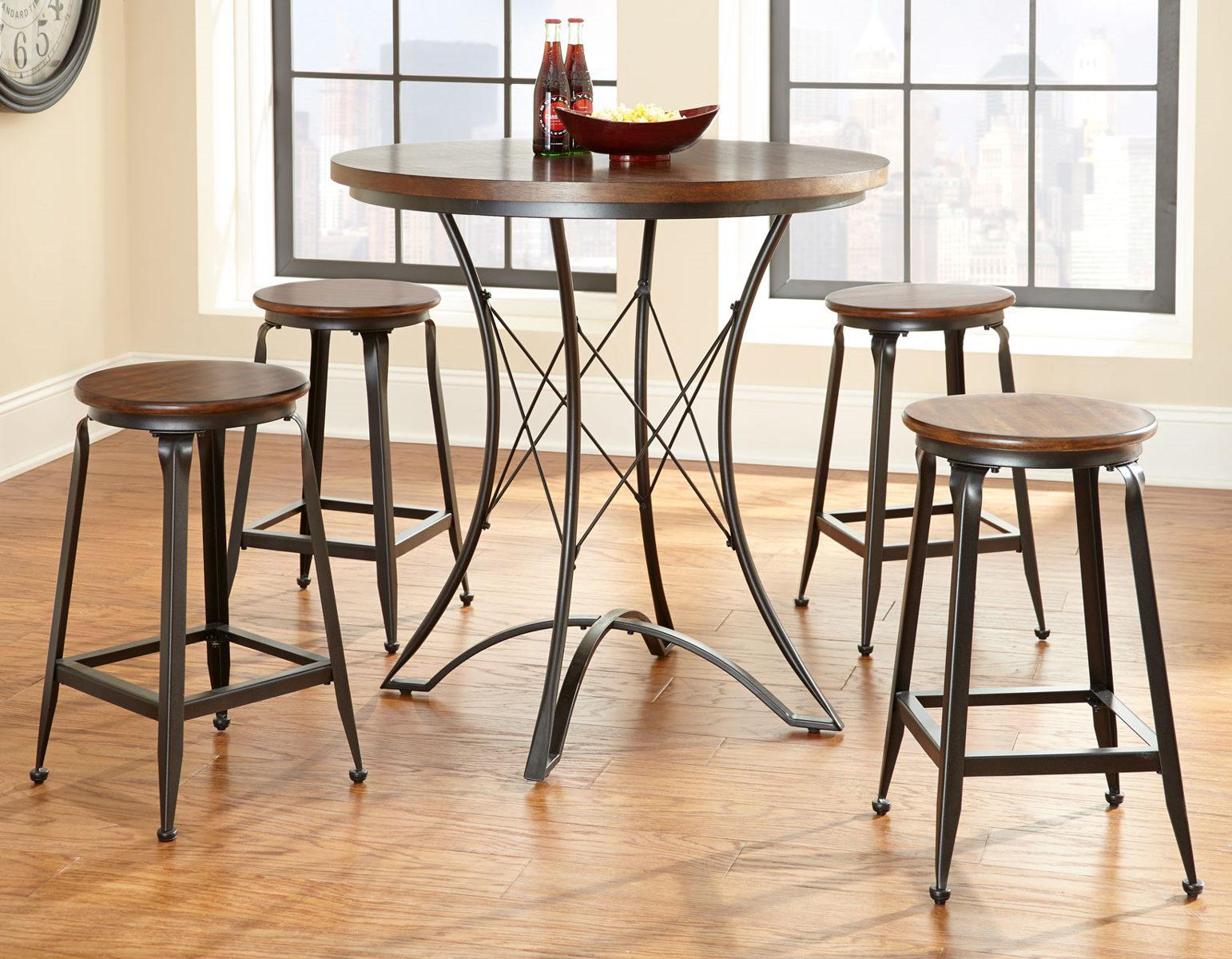 Steve Silver Adele Round Counter Table in Warm Honey - Luxury Home Furniture (MI)