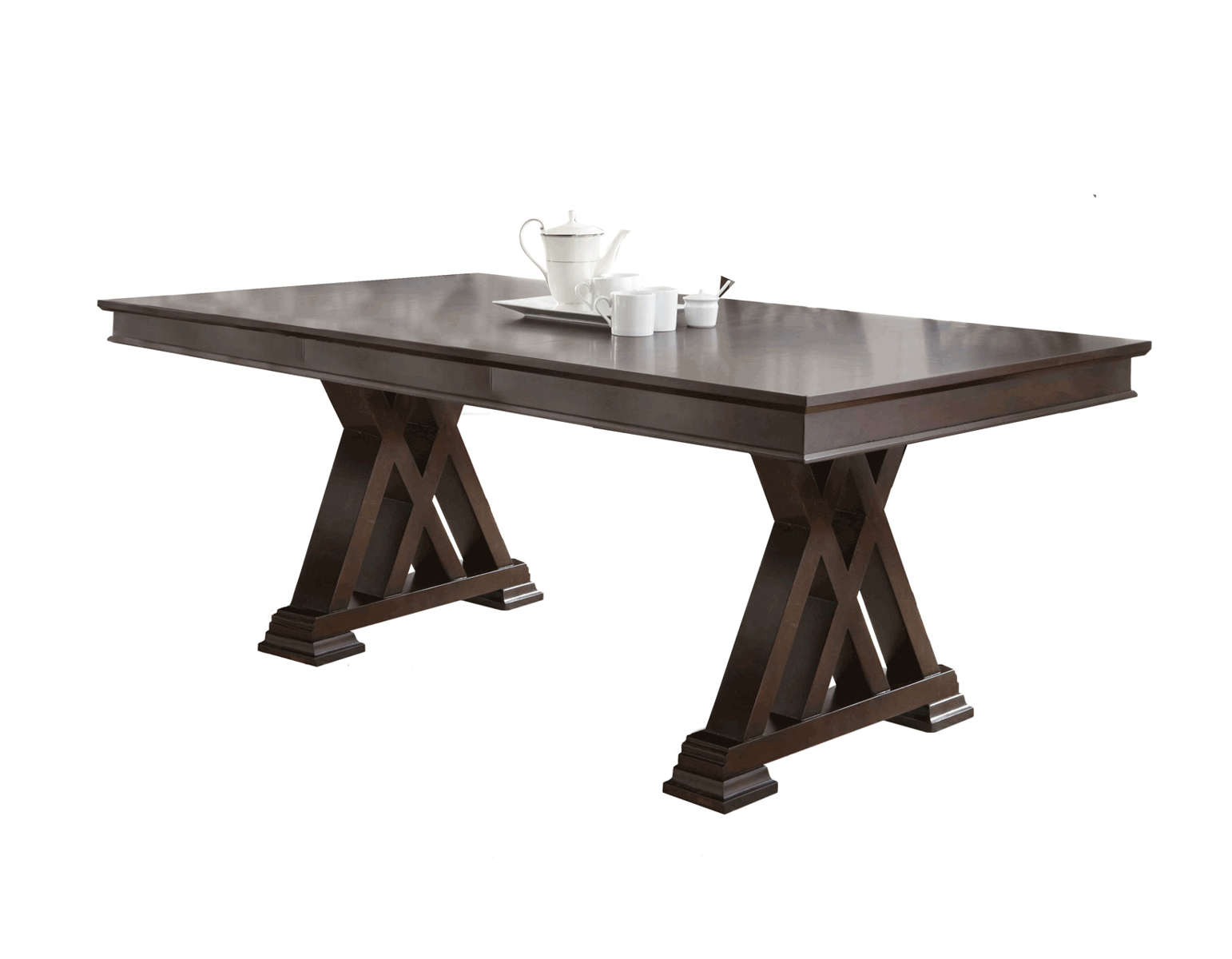 Steve Silver Adrian Dining Table in Espresso Cherry - Luxury Home Furniture (MI)