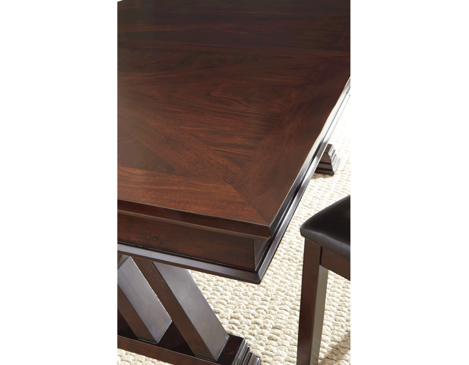 Steve Silver Adrian Dining Table in Espresso Cherry - Luxury Home Furniture (MI)