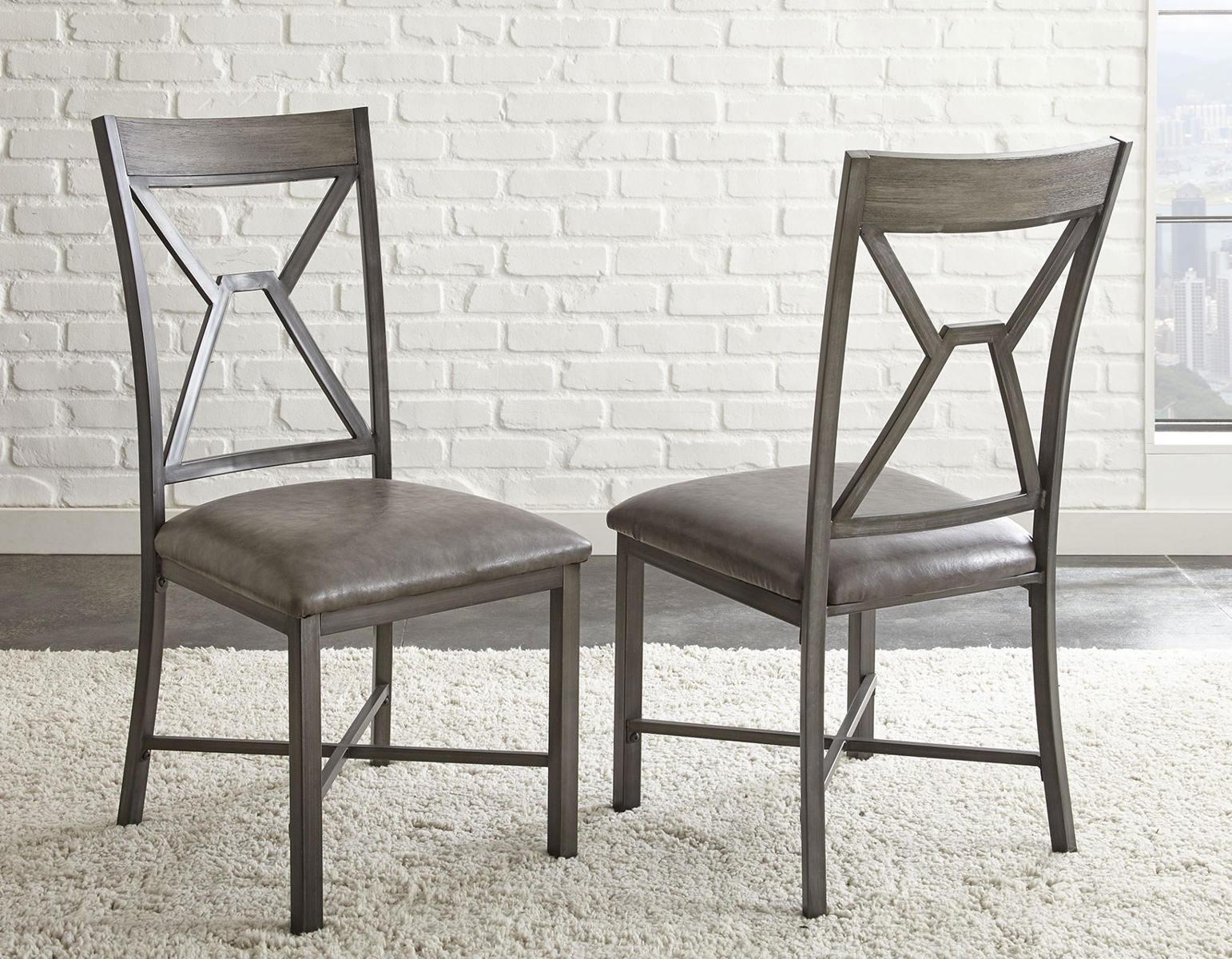 Steve Silver Alamo Side Chair in Gray (Set of 2) - Luxury Home Furniture (MI)