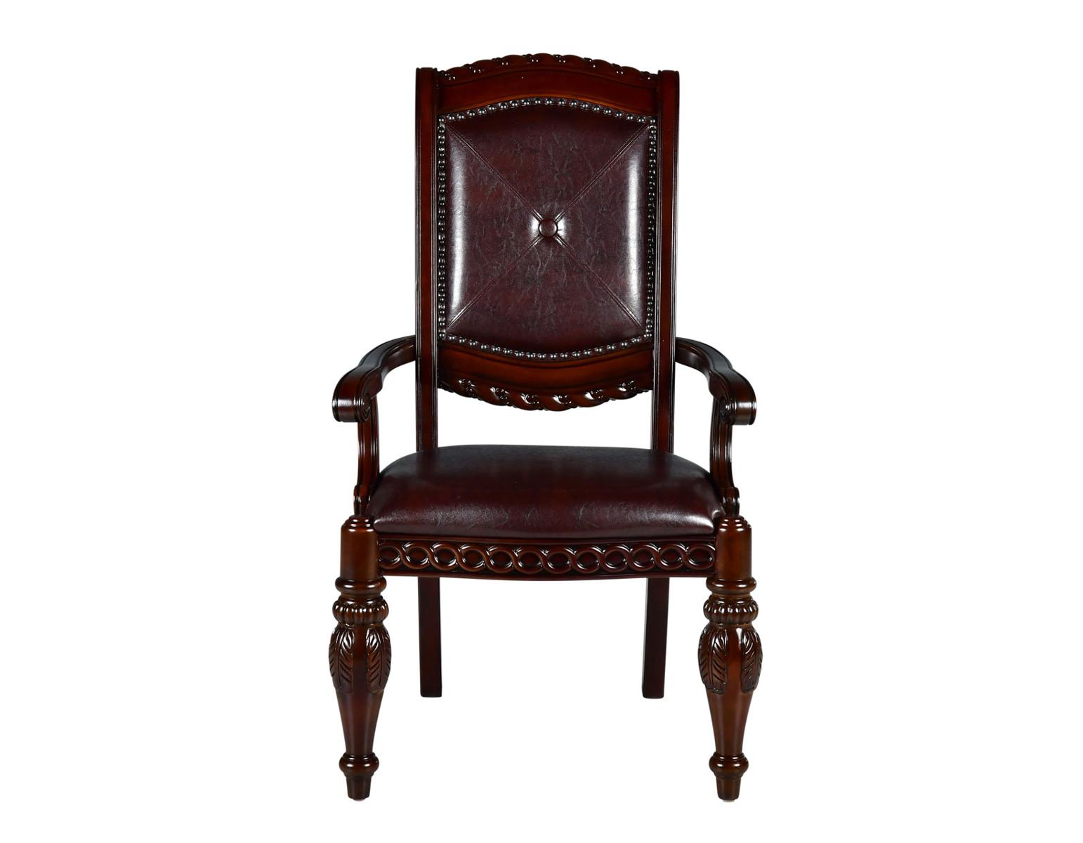 Steve Silver Antoinette Arm Chair (Set of 2) in Rich Cherry - Luxury Home Furniture (MI)