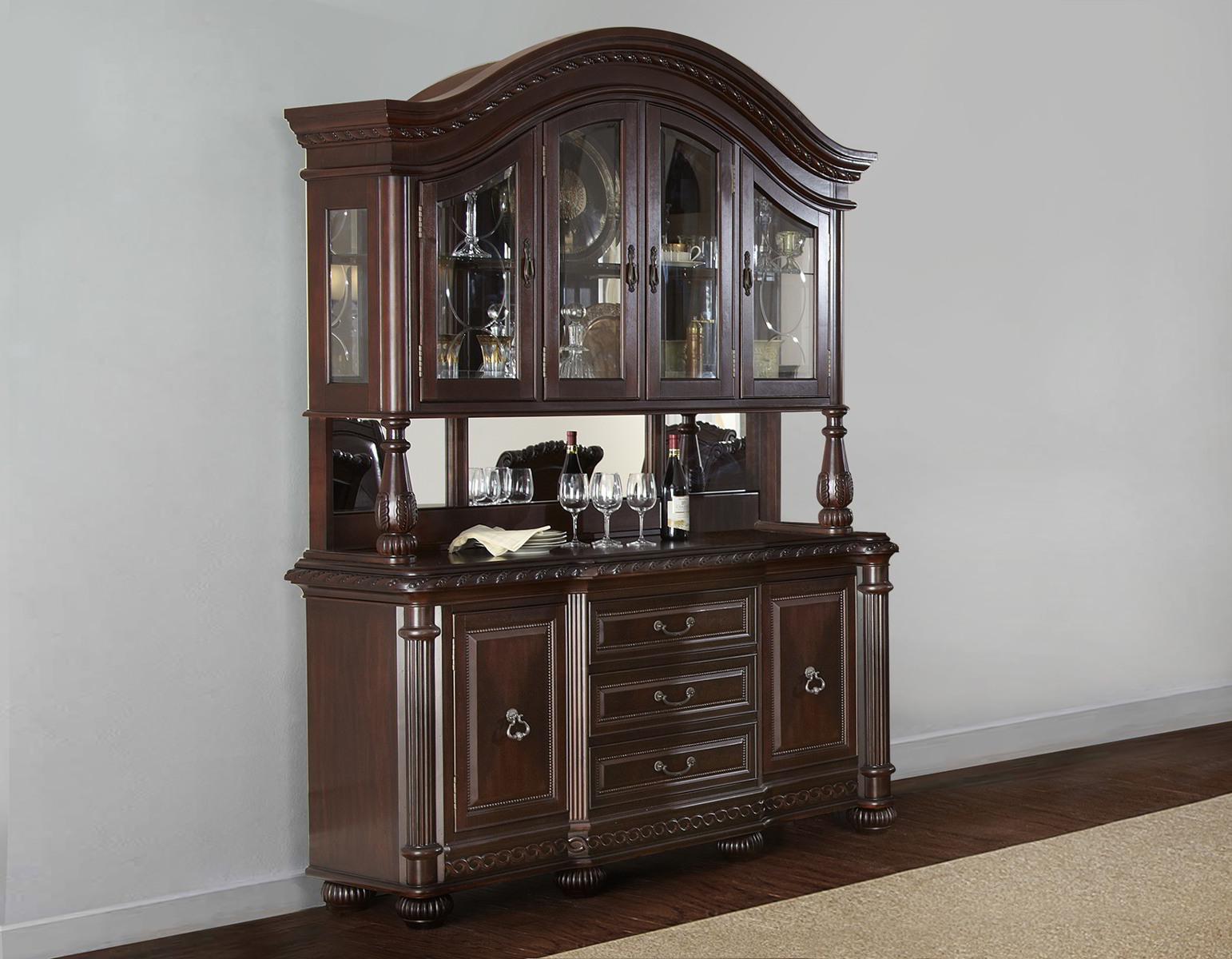 Steve Silver Antoinette Buffet & Hutch in Rich Cherry_H - Luxury Home Furniture (MI)