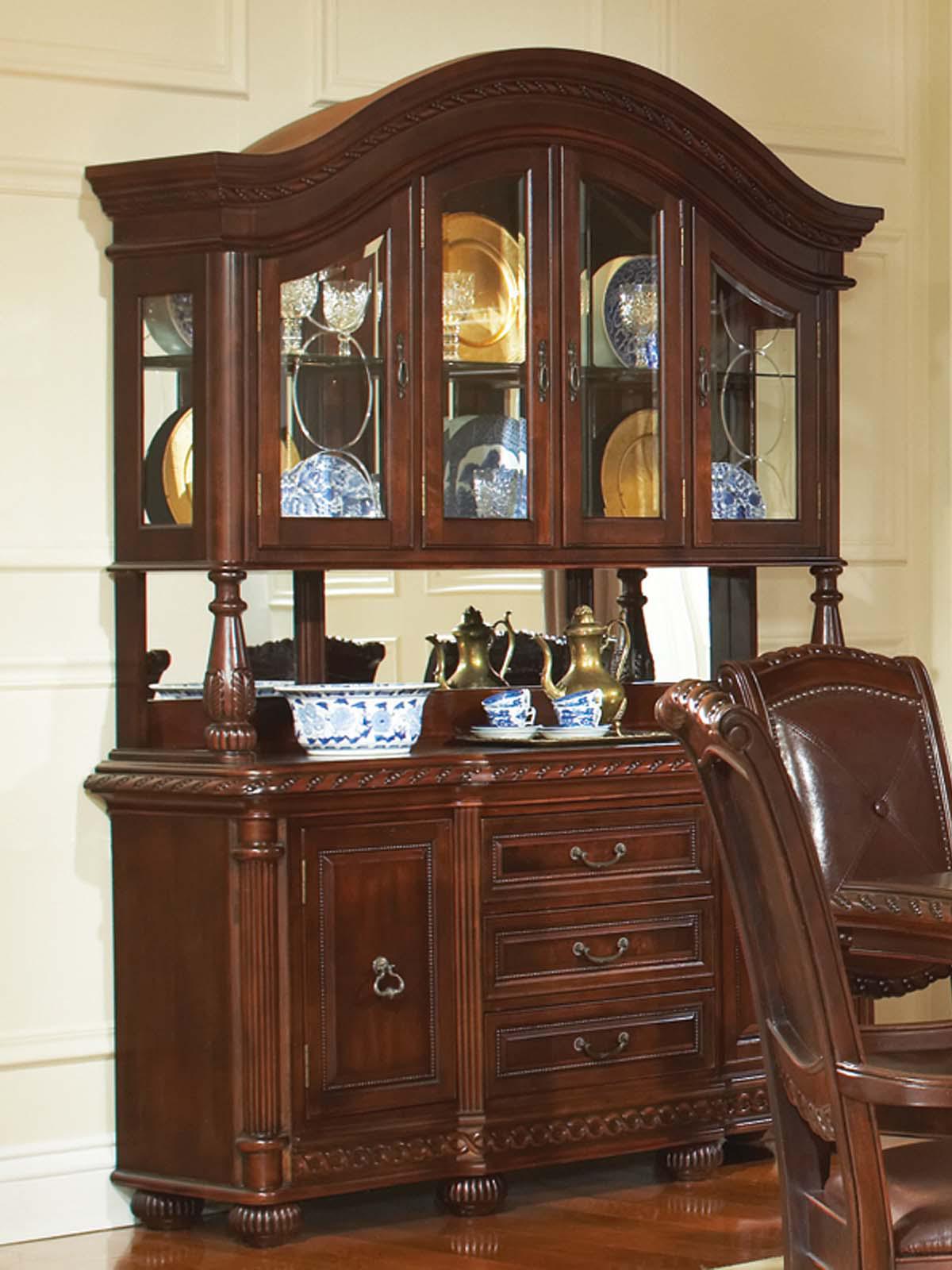 Steve Silver Antoinette Buffet & Hutch in Rich Cherry_H - Luxury Home Furniture (MI)