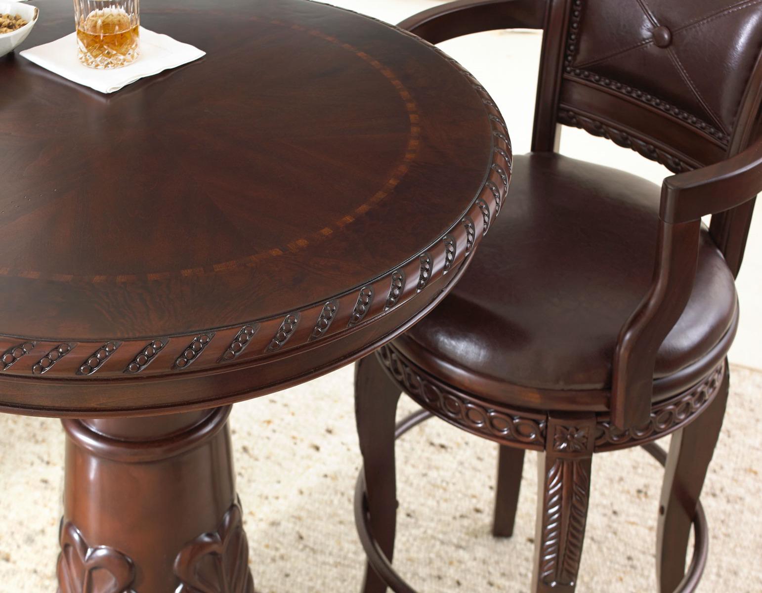 Steve Silver Antoinette Pub Table in Brown Cherry - Luxury Home Furniture (MI)