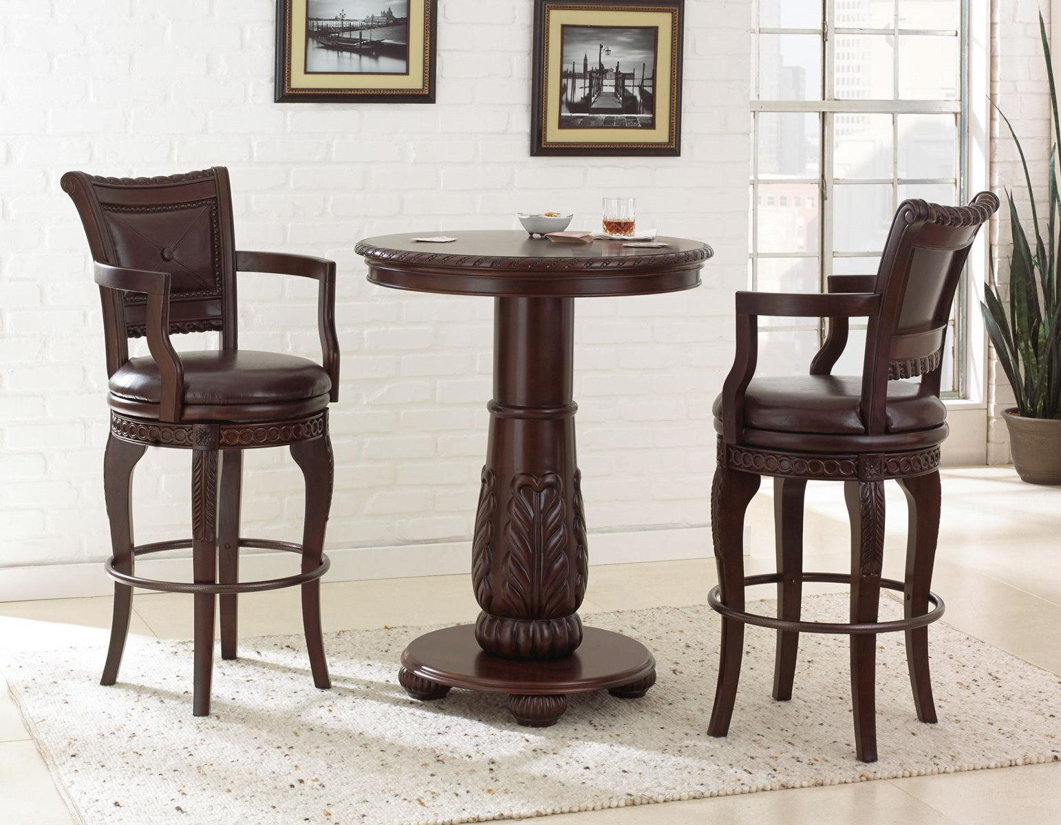 Steve Silver Antoinette Pub Table in Brown Cherry - Luxury Home Furniture (MI)