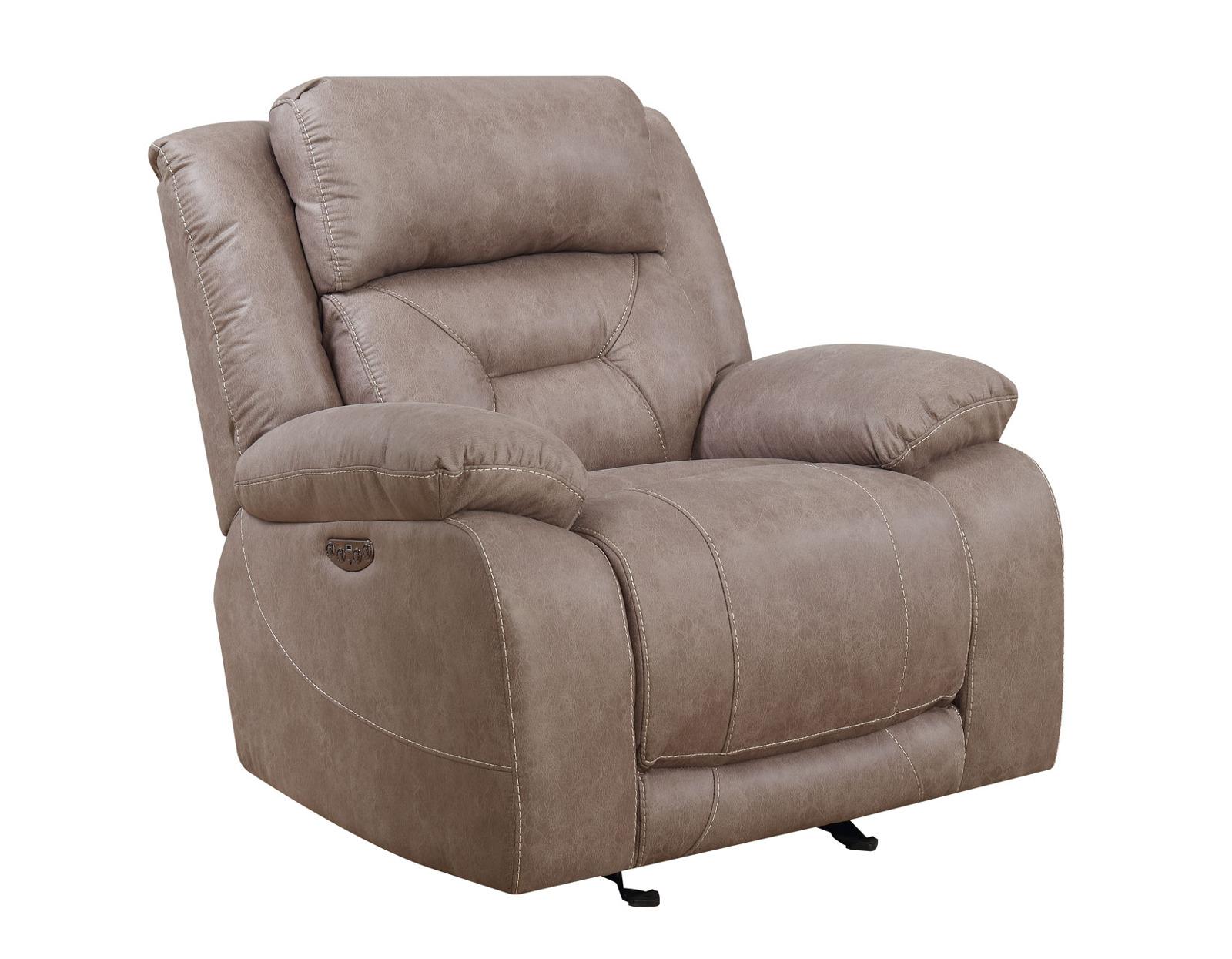Steve Silver Aria Dual Power Recliner in Desert Sand - Luxury Home Furniture (MI)