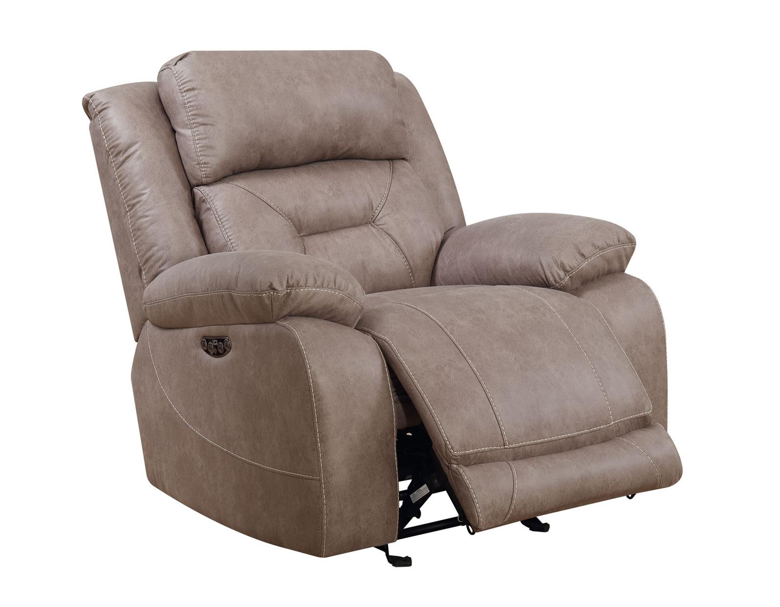 Steve Silver Aria Dual Power Recliner in Desert Sand - Luxury Home Furniture (MI)
