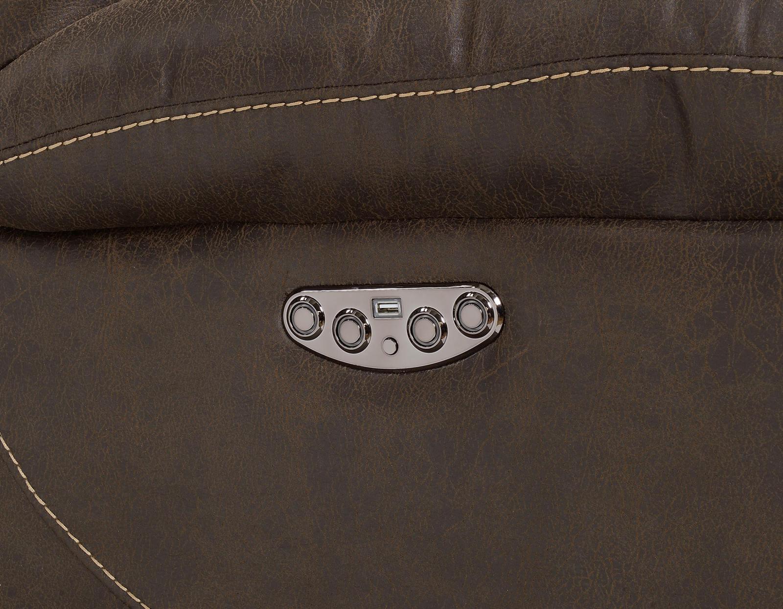 Steve Silver Aria Dual Power Recliner in Saddle Brown - Luxury Home Furniture (MI)