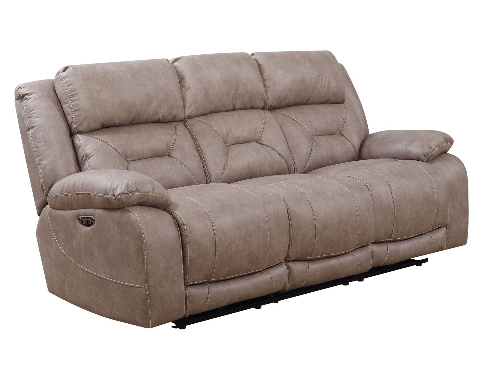 Steve Silver Aria Dual Power Reclining Sofa in Desert Sand - Luxury Home Furniture (MI)