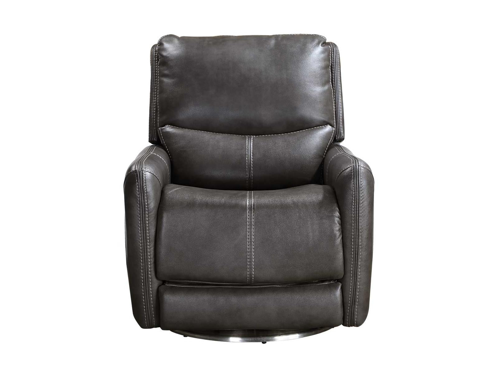 Steve Silver Athens Triple-Power 360 Degree Swivel Motion Chair in Charcoal - Luxury Home Furniture (MI)