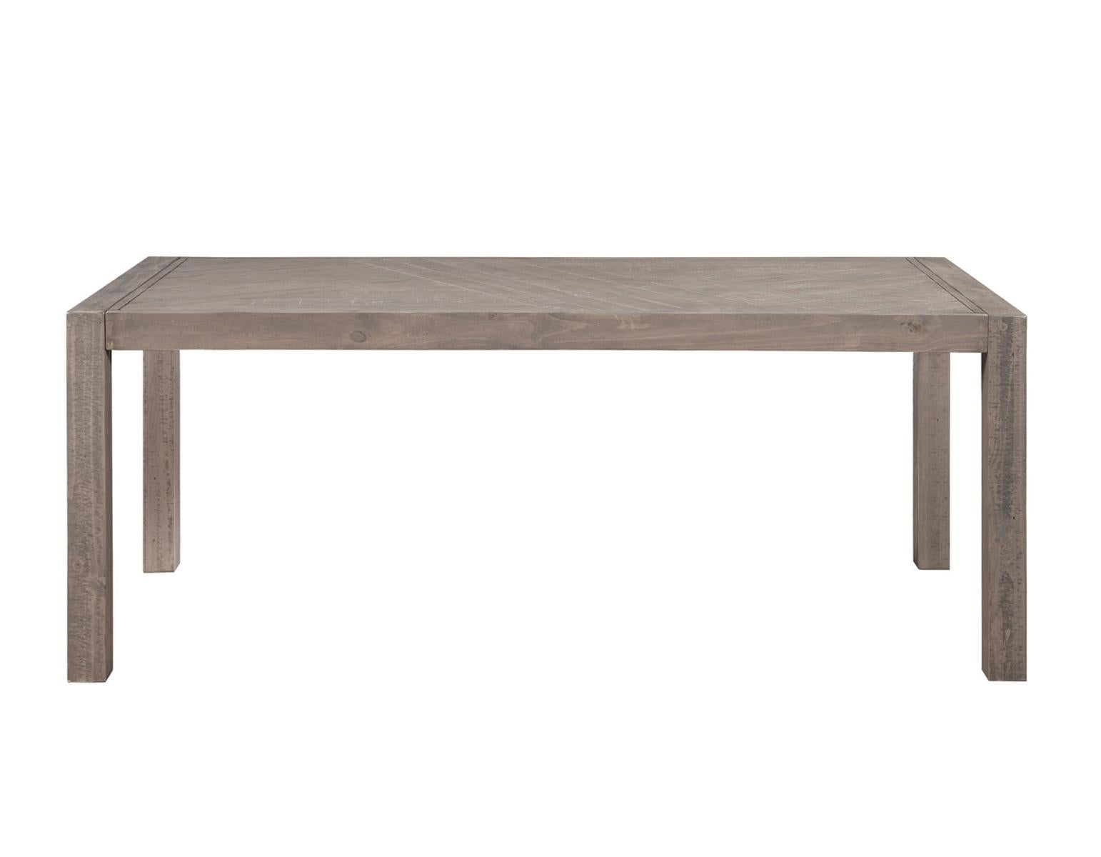 Steve Silver Auckland Reclaimed Wood Dining Table in Weathered Grey