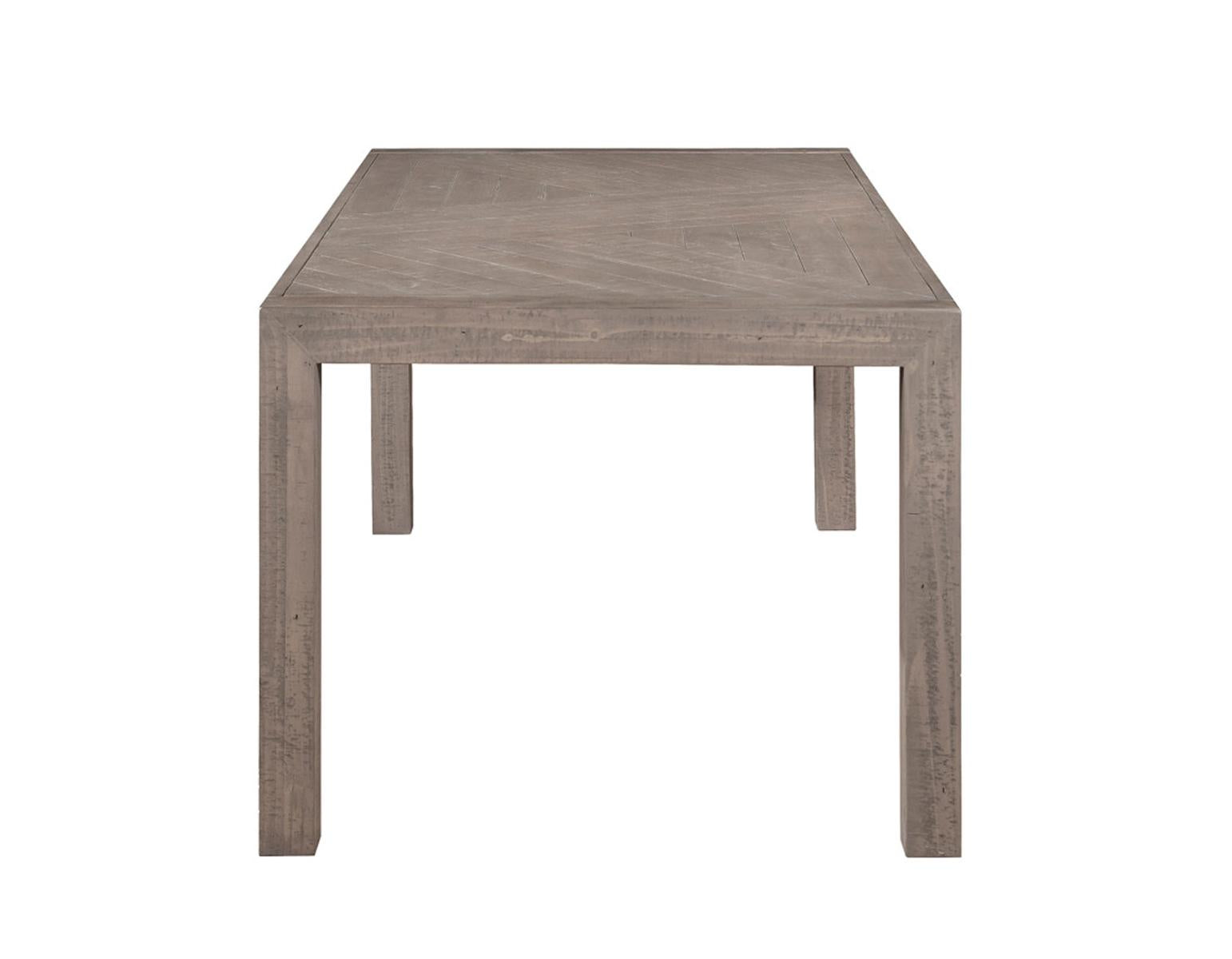 Steve Silver Auckland Reclaimed Wood Dining Table in Weathered Grey - Luxury Home Furniture (MI)