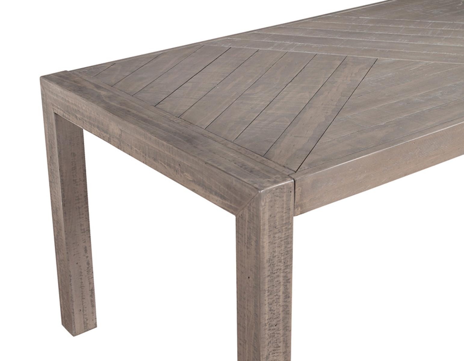 Steve Silver Auckland Reclaimed Wood Dining Table in Weathered Grey - Luxury Home Furniture (MI)