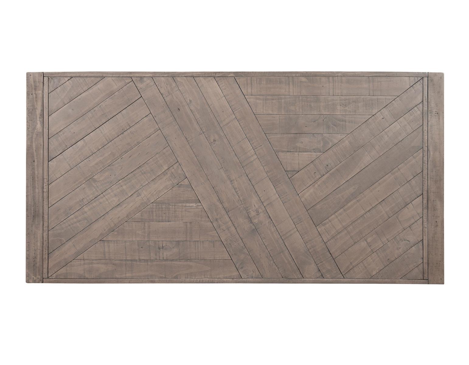 Steve Silver Auckland Reclaimed Wood Dining Table in Weathered Grey - Luxury Home Furniture (MI)