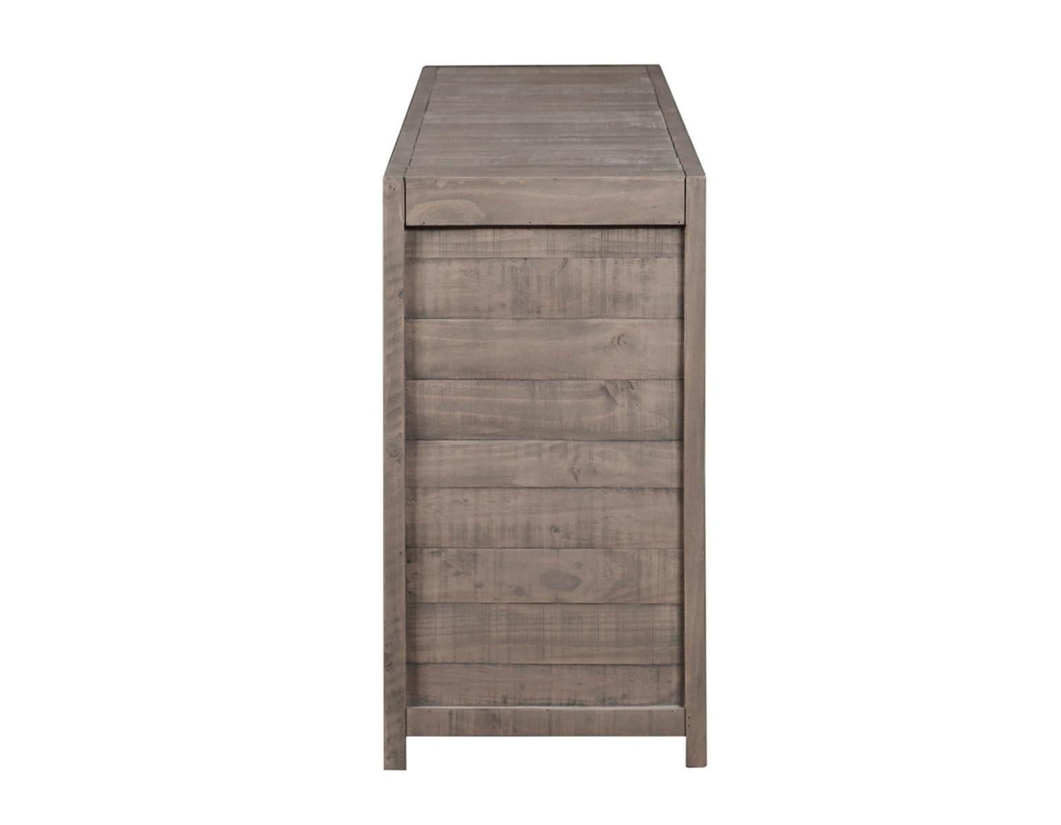 Steve Silver Auckland Reclaimed Wood Server in Weathered Grey - Luxury Home Furniture (MI)