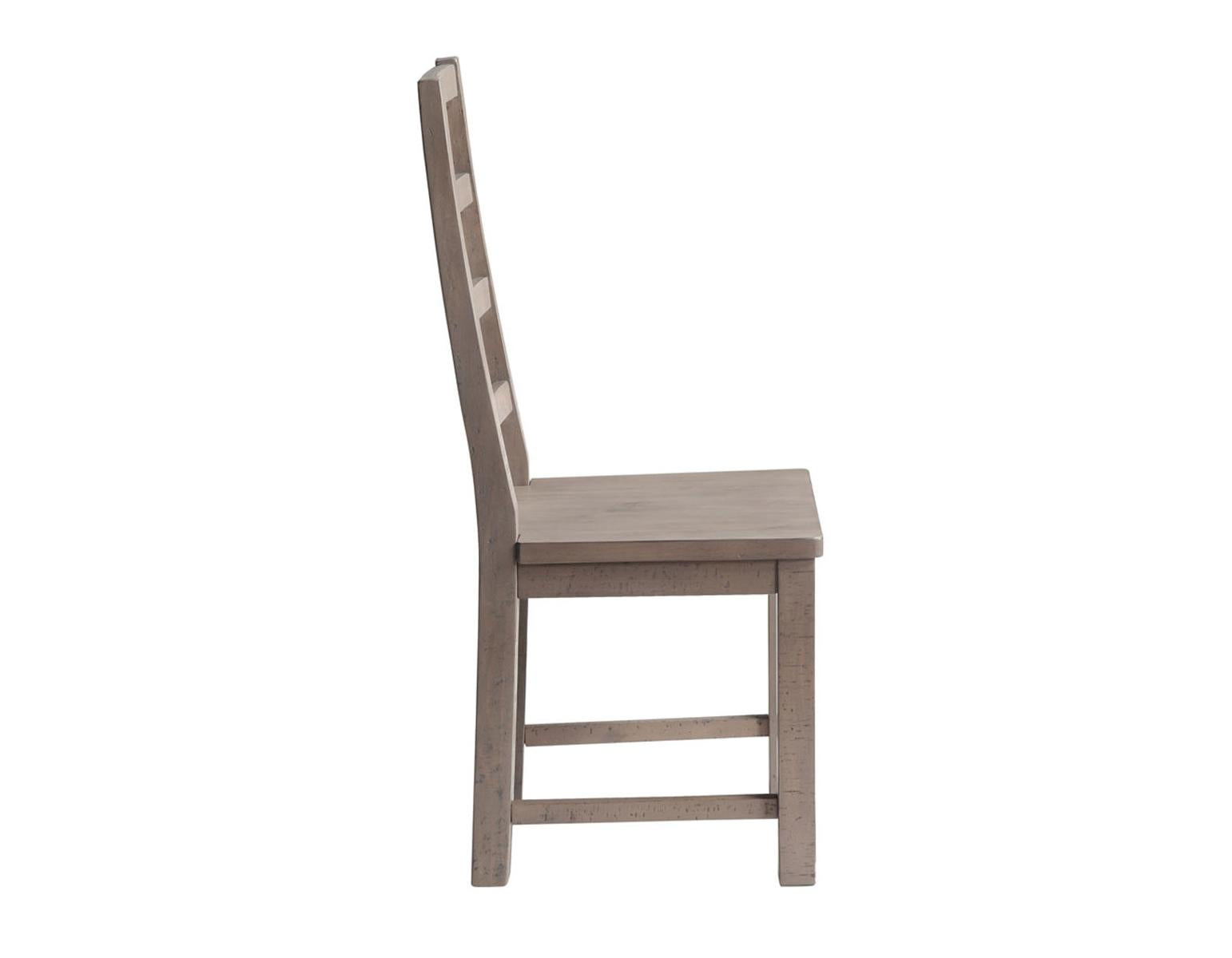 Steve Silver Auckland Reclaimed Wood Side Chair in Weathered Grey (Set of 2) - Luxury Home Furniture (MI)