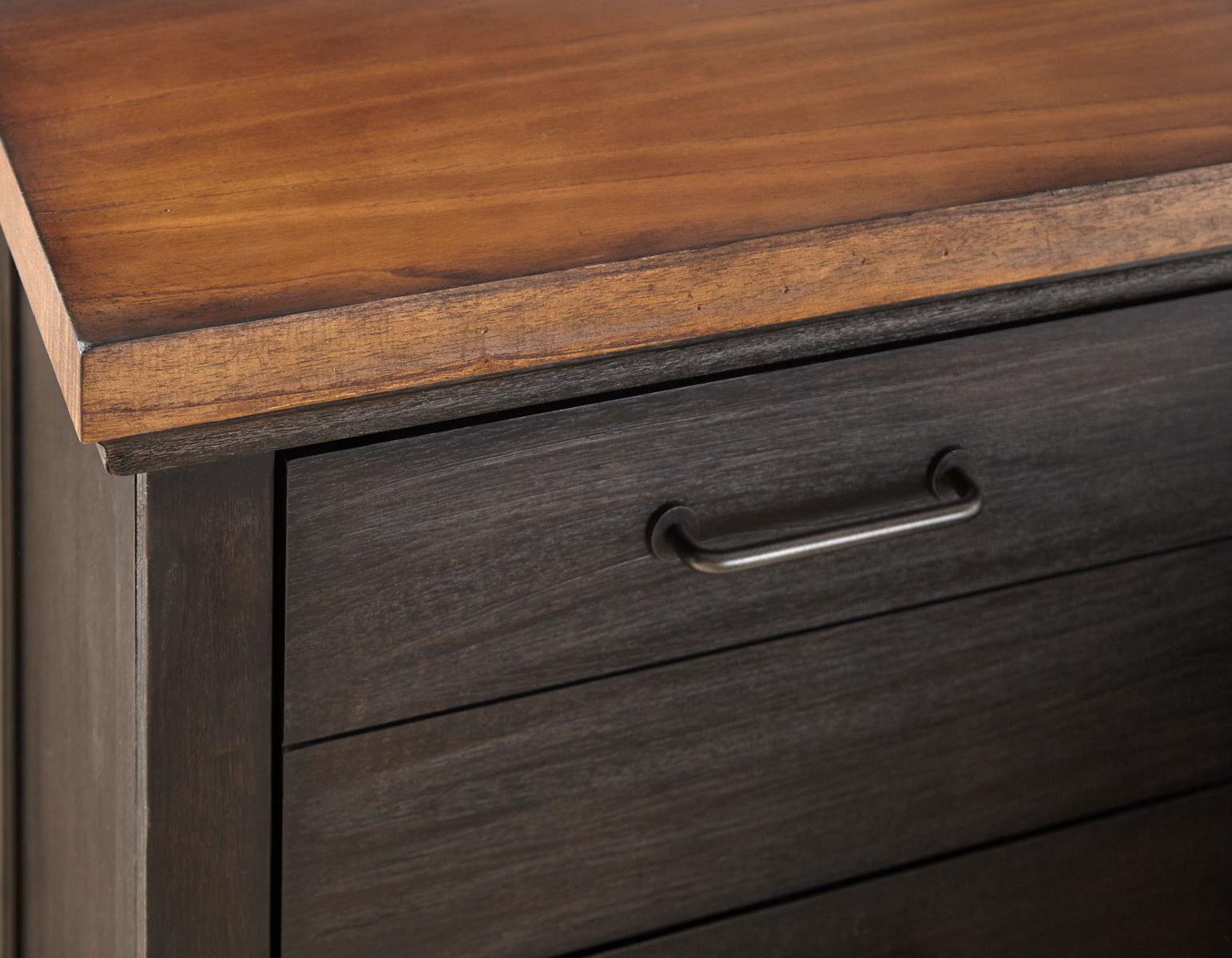 Steve Silver Bear Creek Brown 2 Drawer Nightstand in - Luxury Home Furniture (MI)