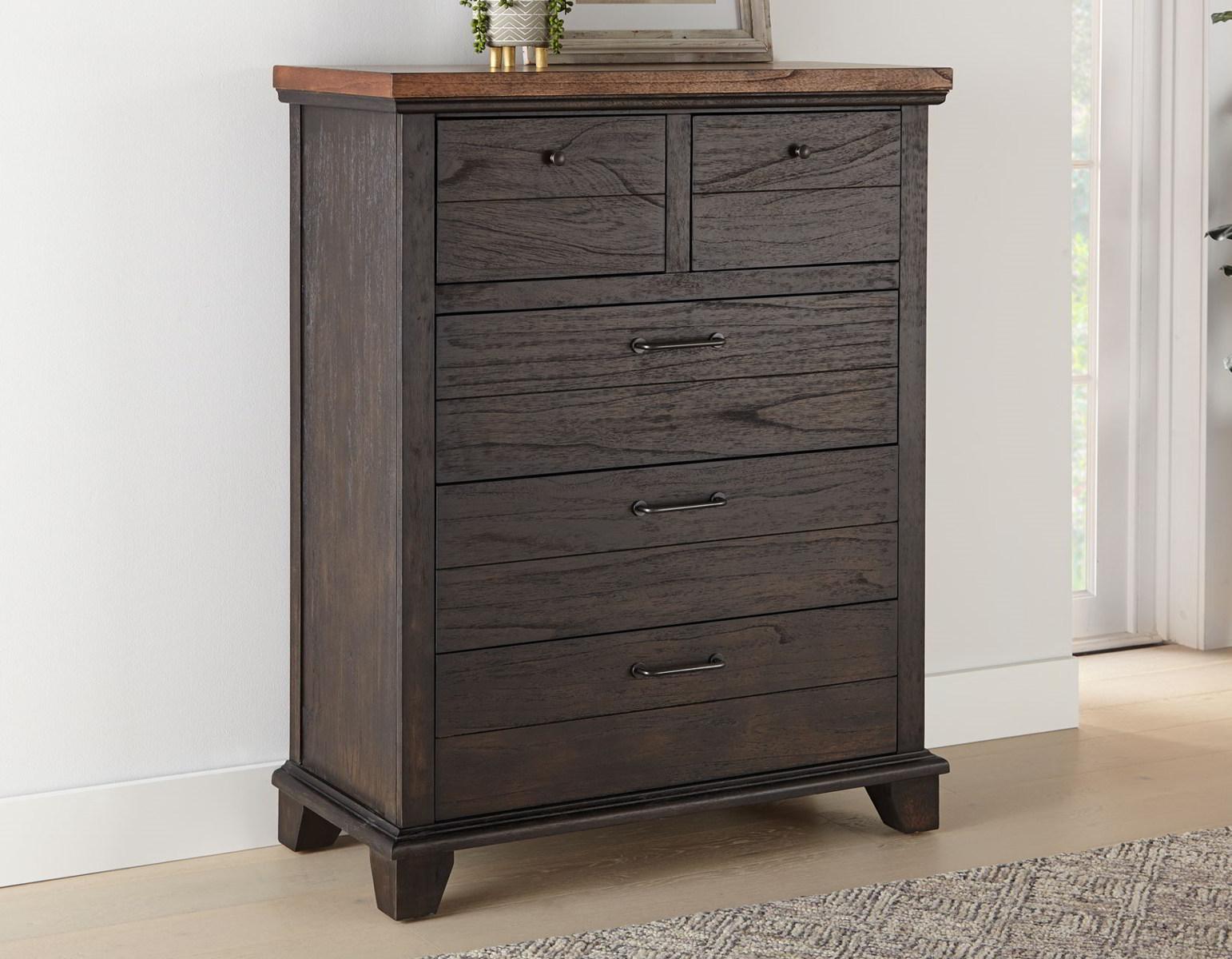 Steve Silver Bear Creek Brown 5 Drawer Chest in Chocolate - Luxury Home Furniture (MI)