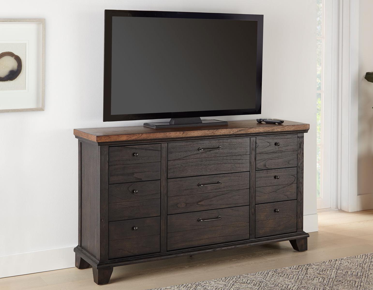 Steve Silver Bear Creek Brown 9 Drawer Dresser in Chocolate - Luxury Home Furniture (MI)