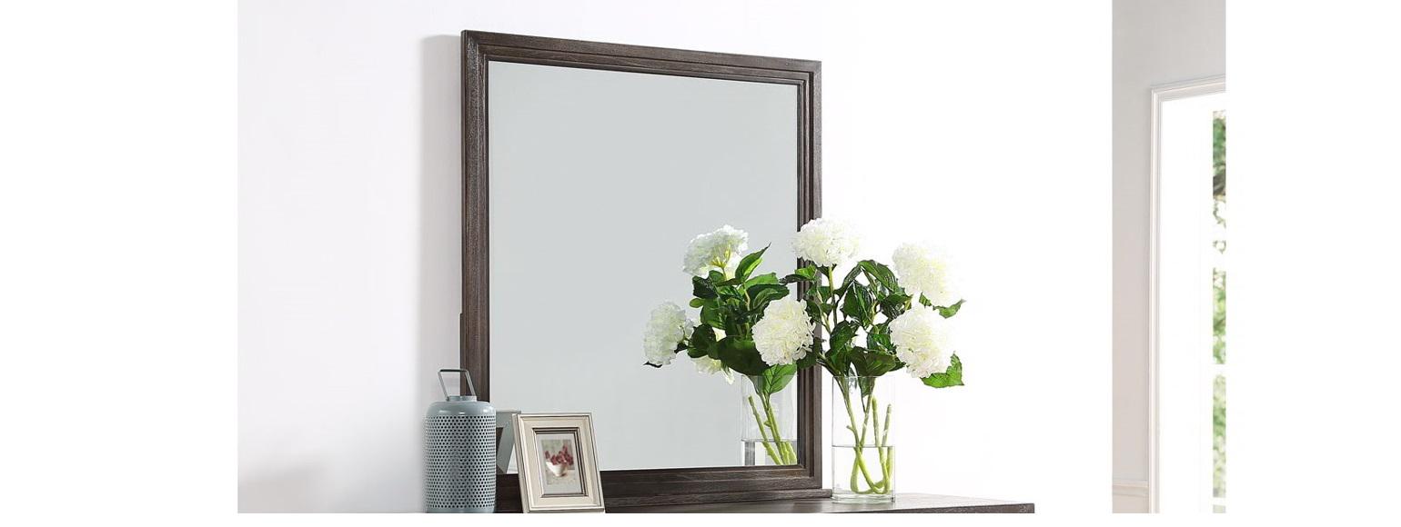 Steve Silver Broomfield Mirror in Walnut - Luxury Home Furniture (MI)