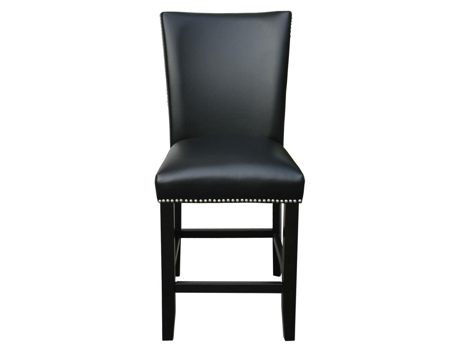 Steve Silver Camila Black Counter Chair in Black (Set of 2) - Luxury Home Furniture (MI)